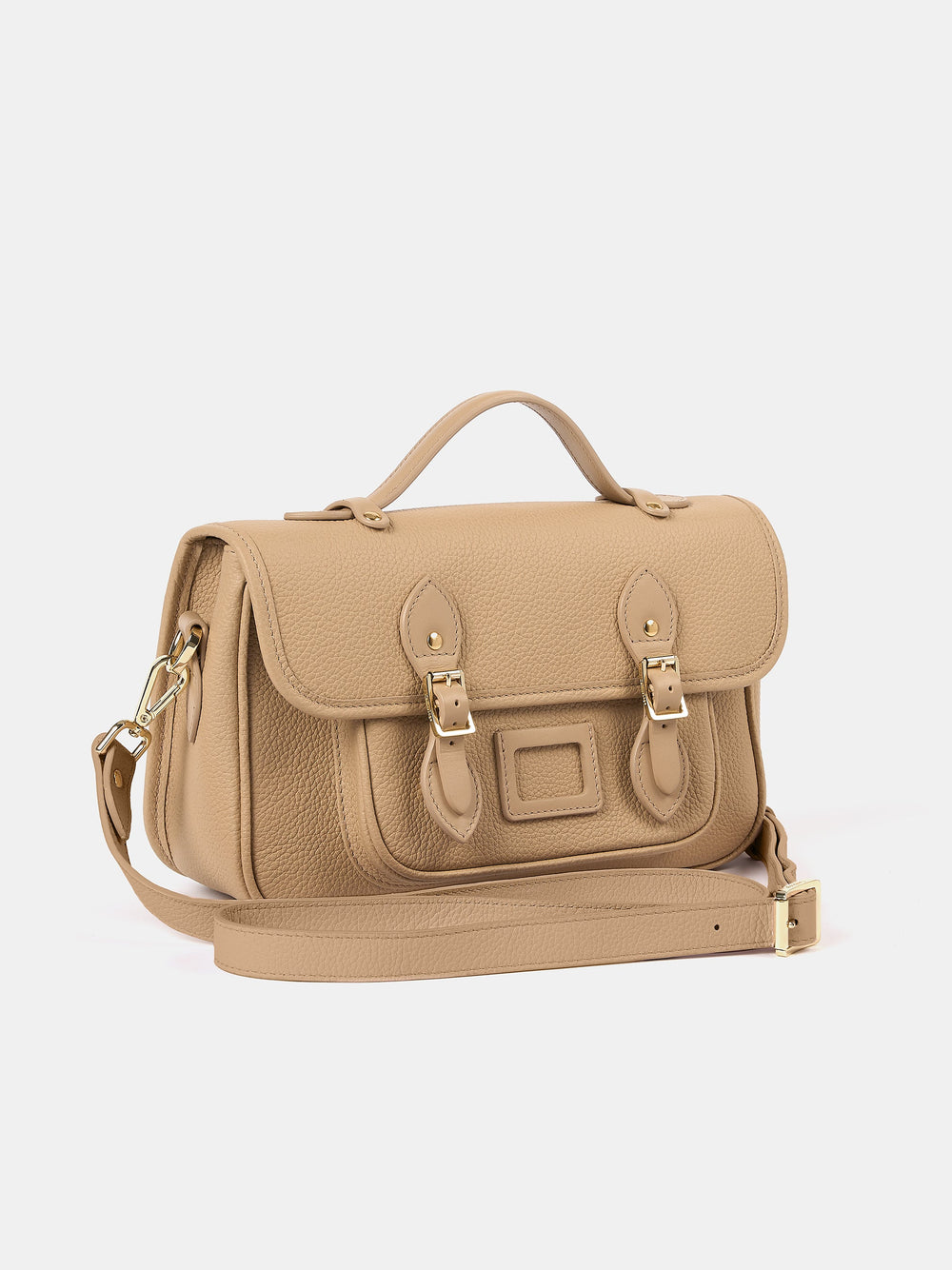 The Soft Satchel - Latte Calf Grain