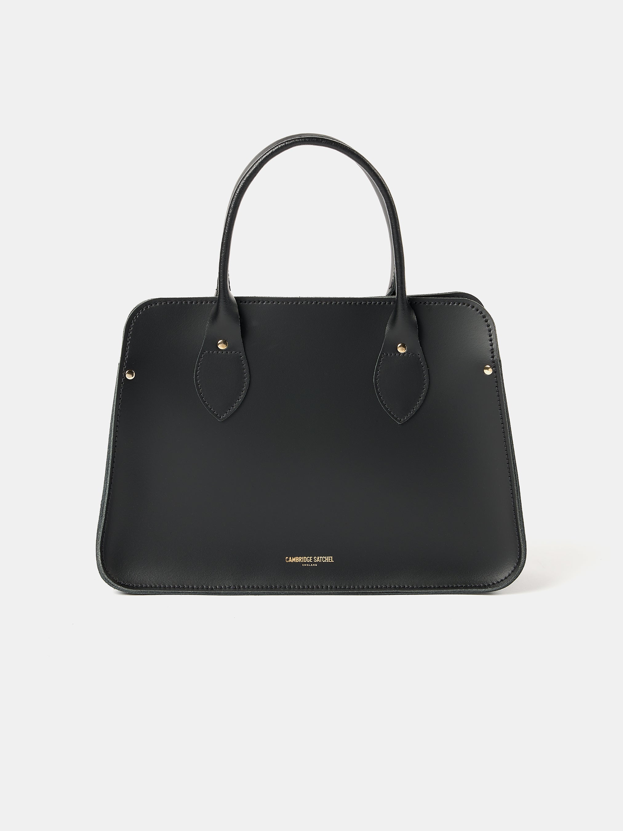 The Mini Work Bag - Black | Leather Briefcase