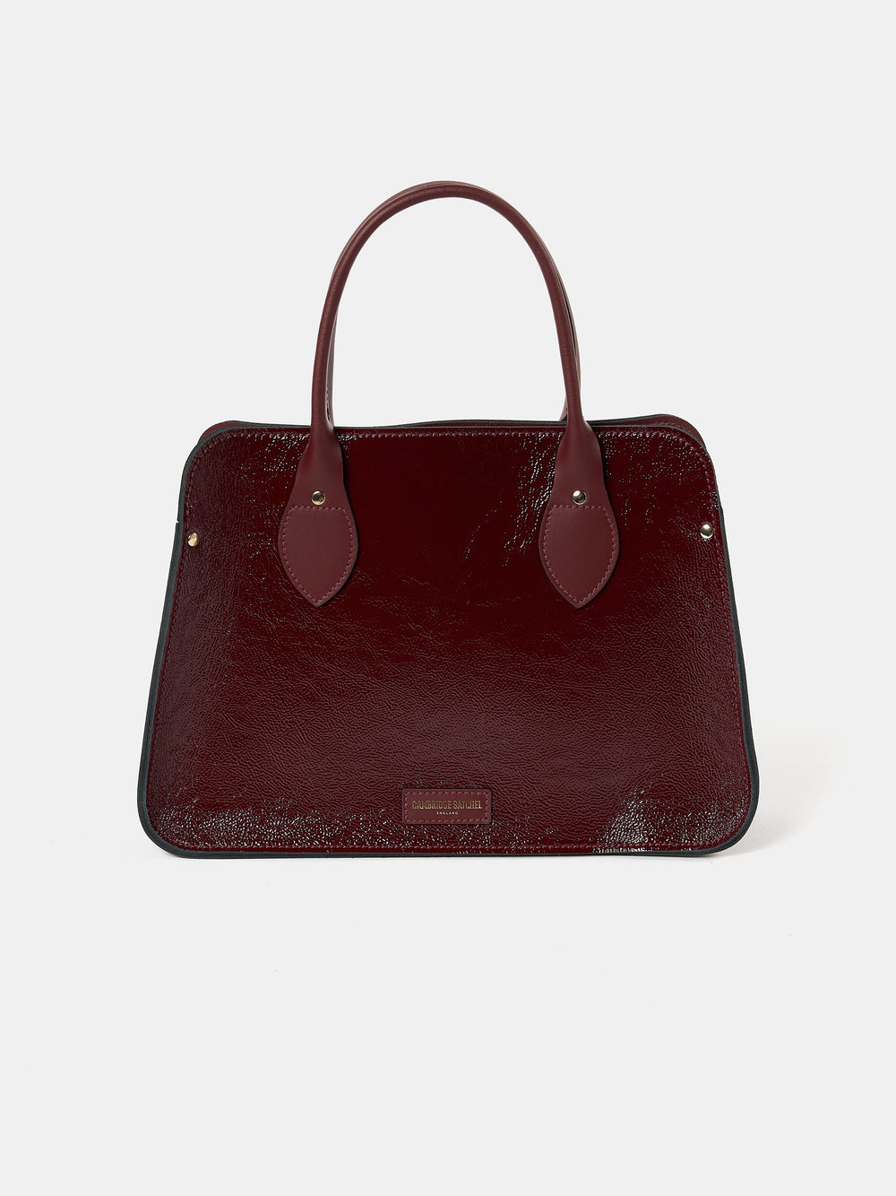 The Mini Work Bag - Oxblood Patent
