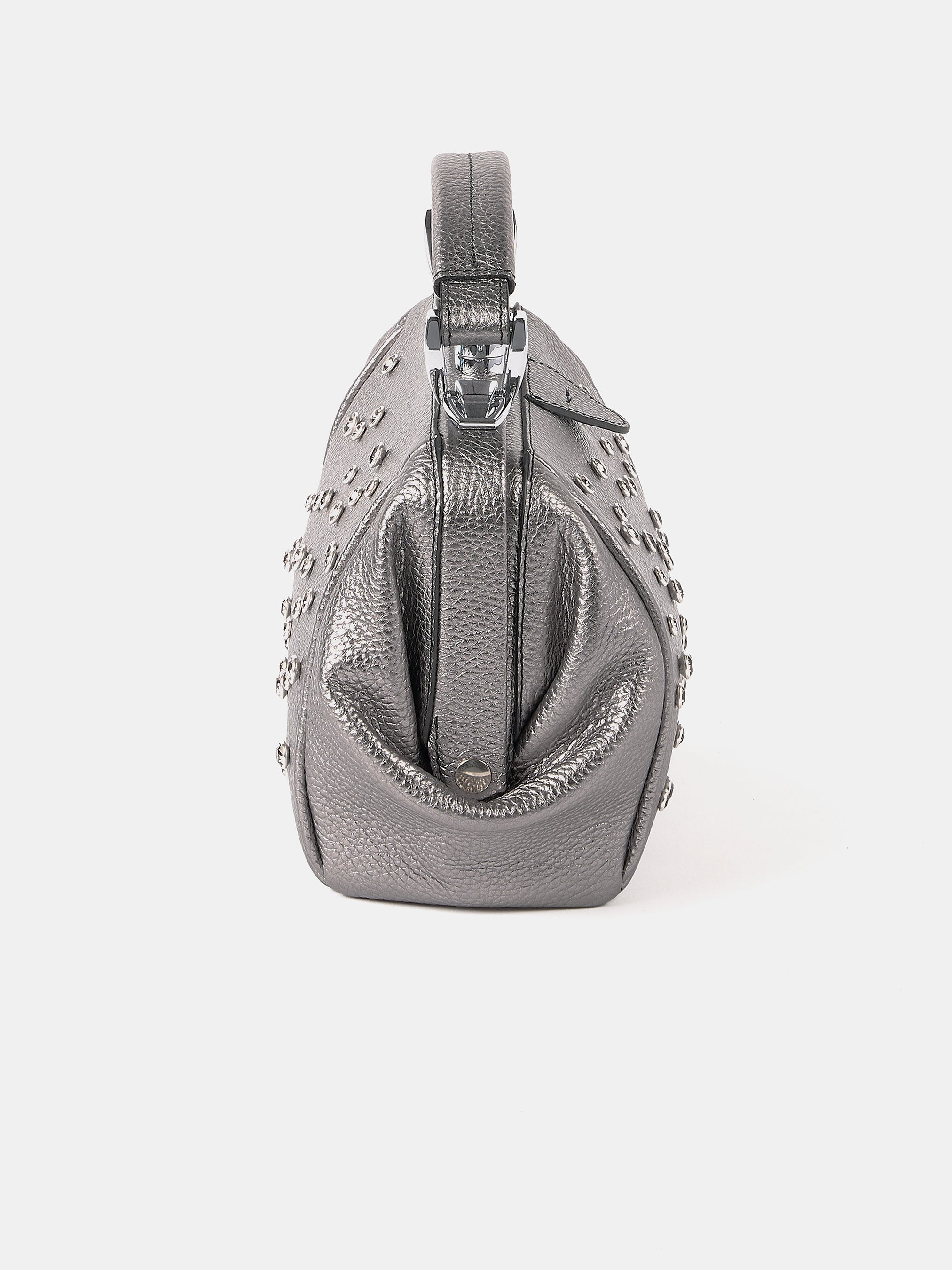 The Mini Sophie - Gunmetal Grain with Swarovski® Crystals