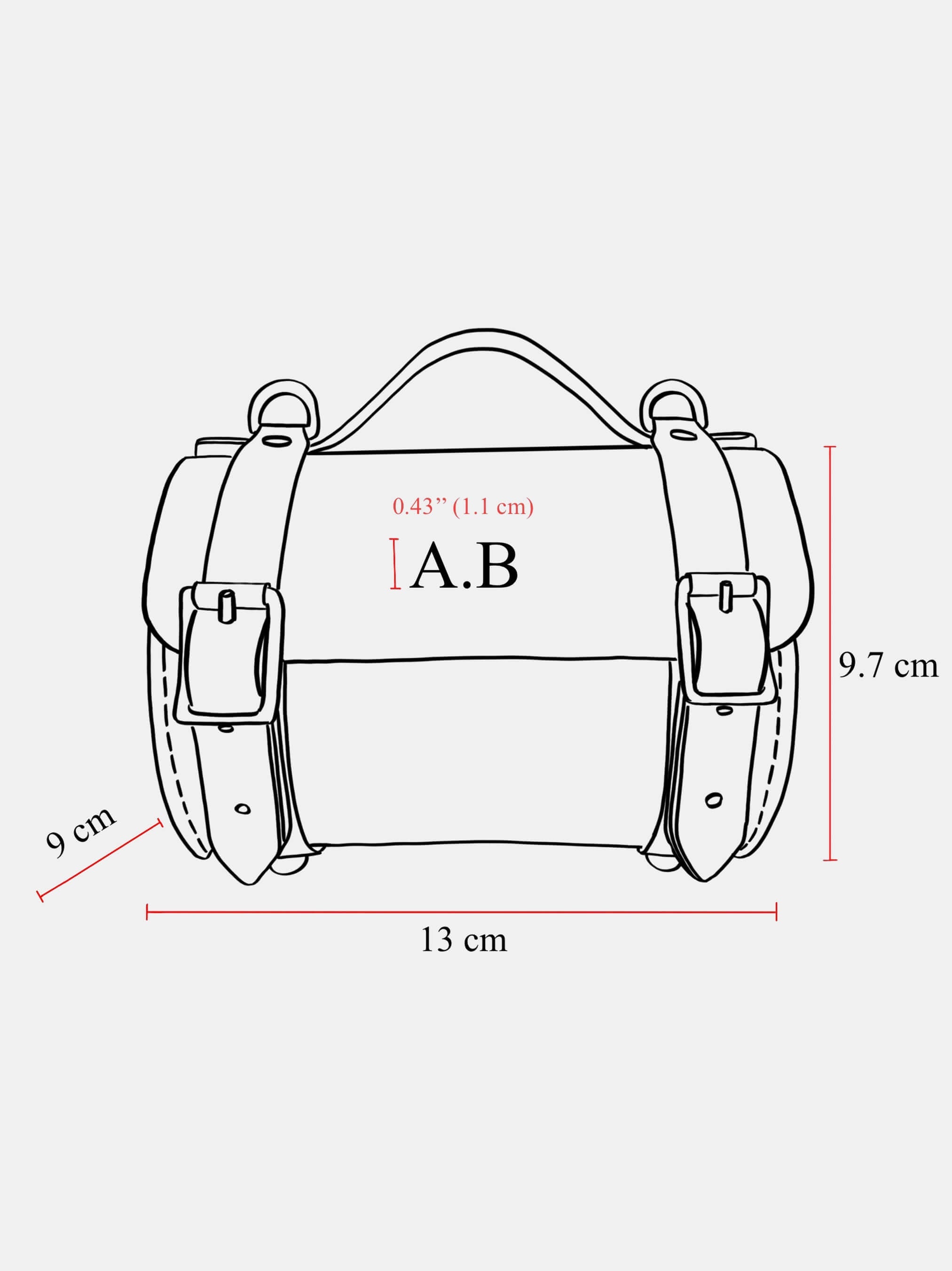 The Micro Bowls Bag - Red