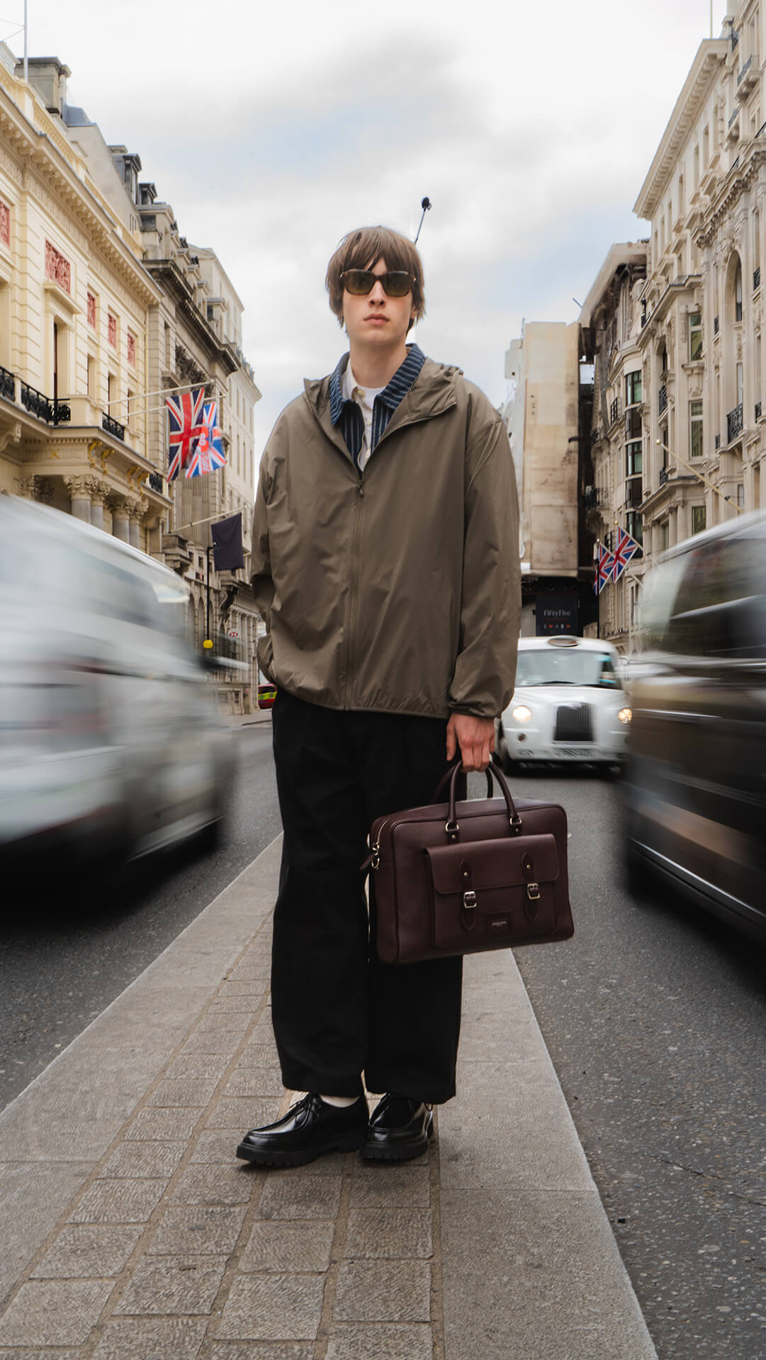 D&G グリーン パープル ストライプ エナメルハンドバッグ HeM（ヘム） ハンドバッグ レディース メンズ エナ 39-80690 HeM