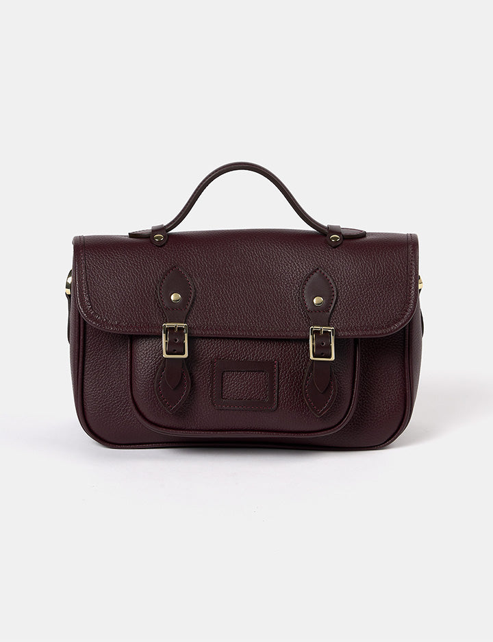 The Cambridge Satchel Company メッセンジャーBag Dark Brown Cambridge Satchel Leather Messenger Backpack