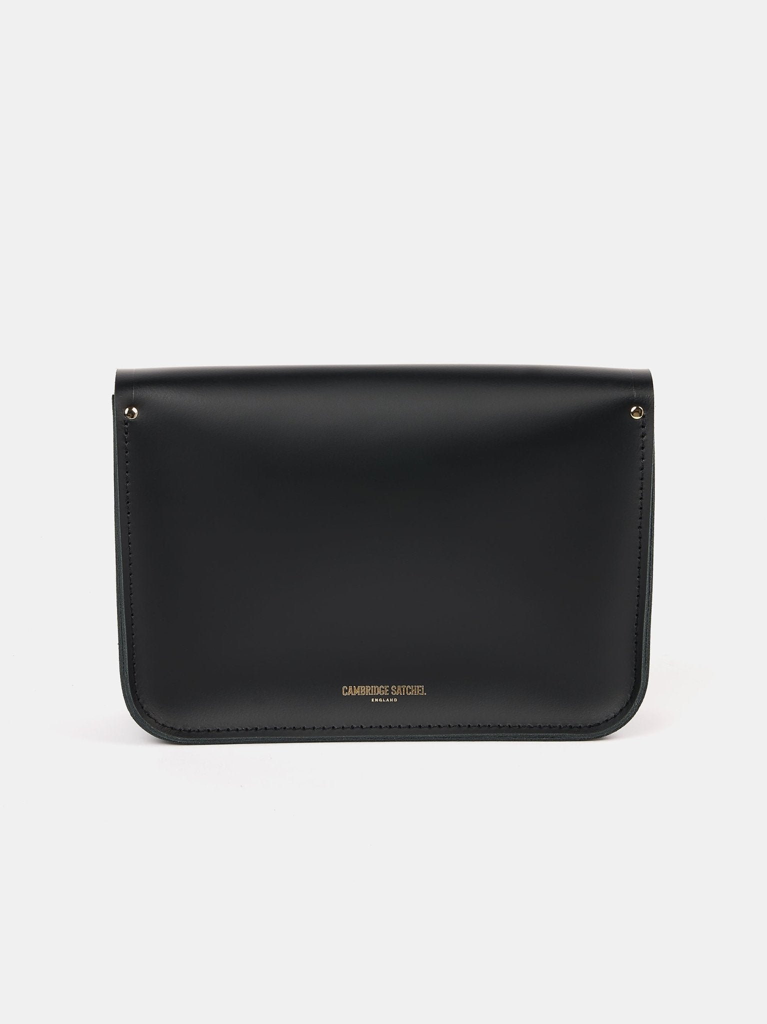 cambridge satchel company black double buckle square leather backpack The Twist Lock Satchel