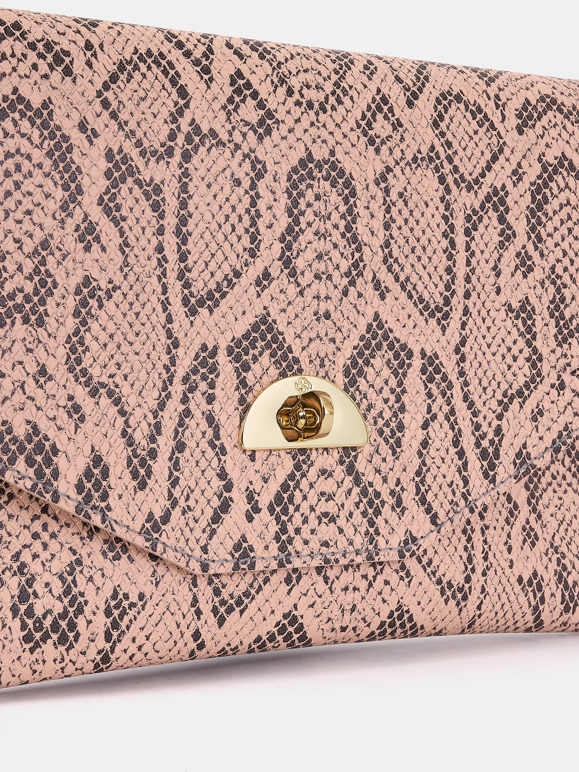 The Twist Lock Pouch - Flax Matte Python