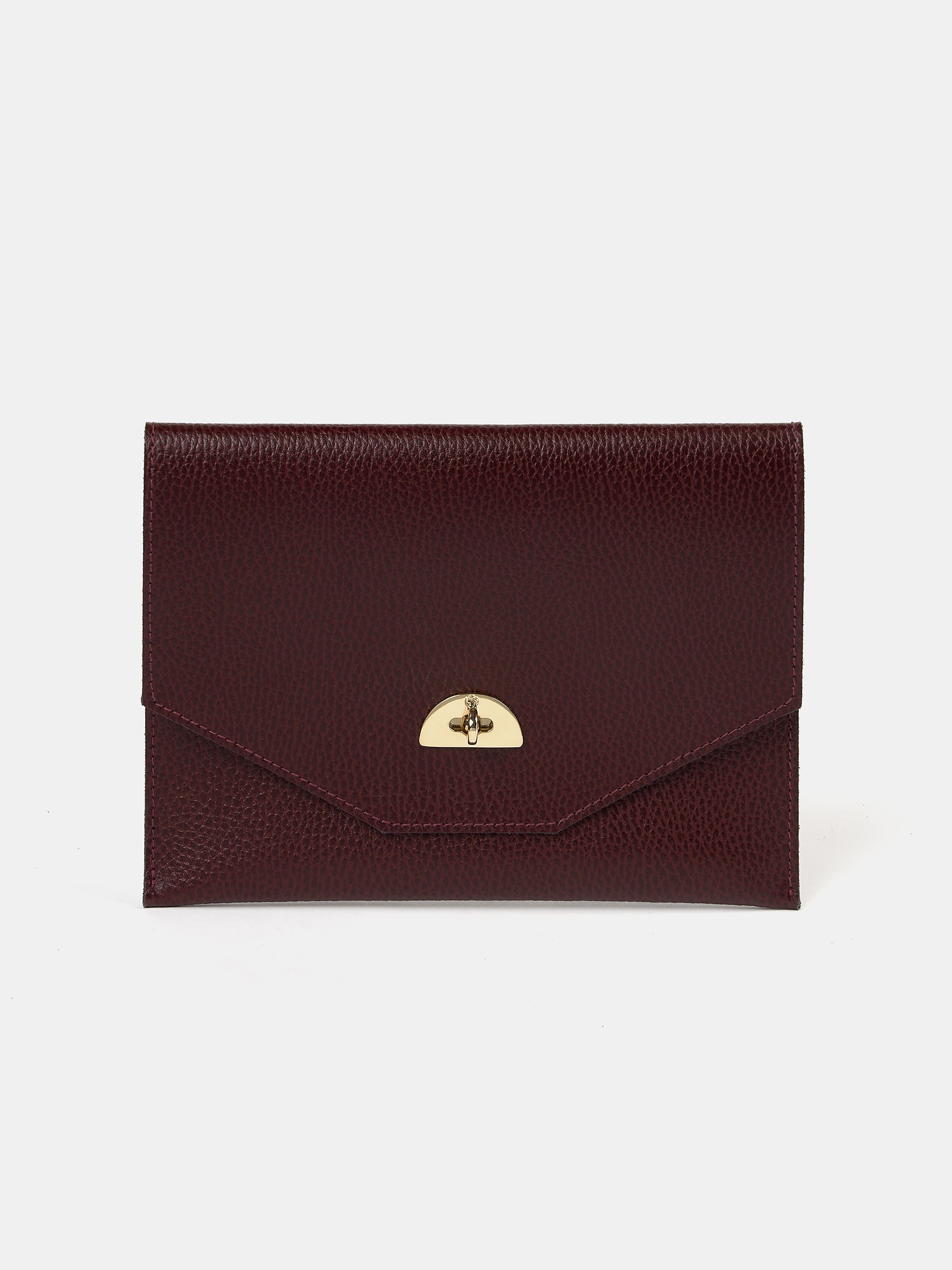 The Twist Lock Pouch - Oxblood Celtic Grain