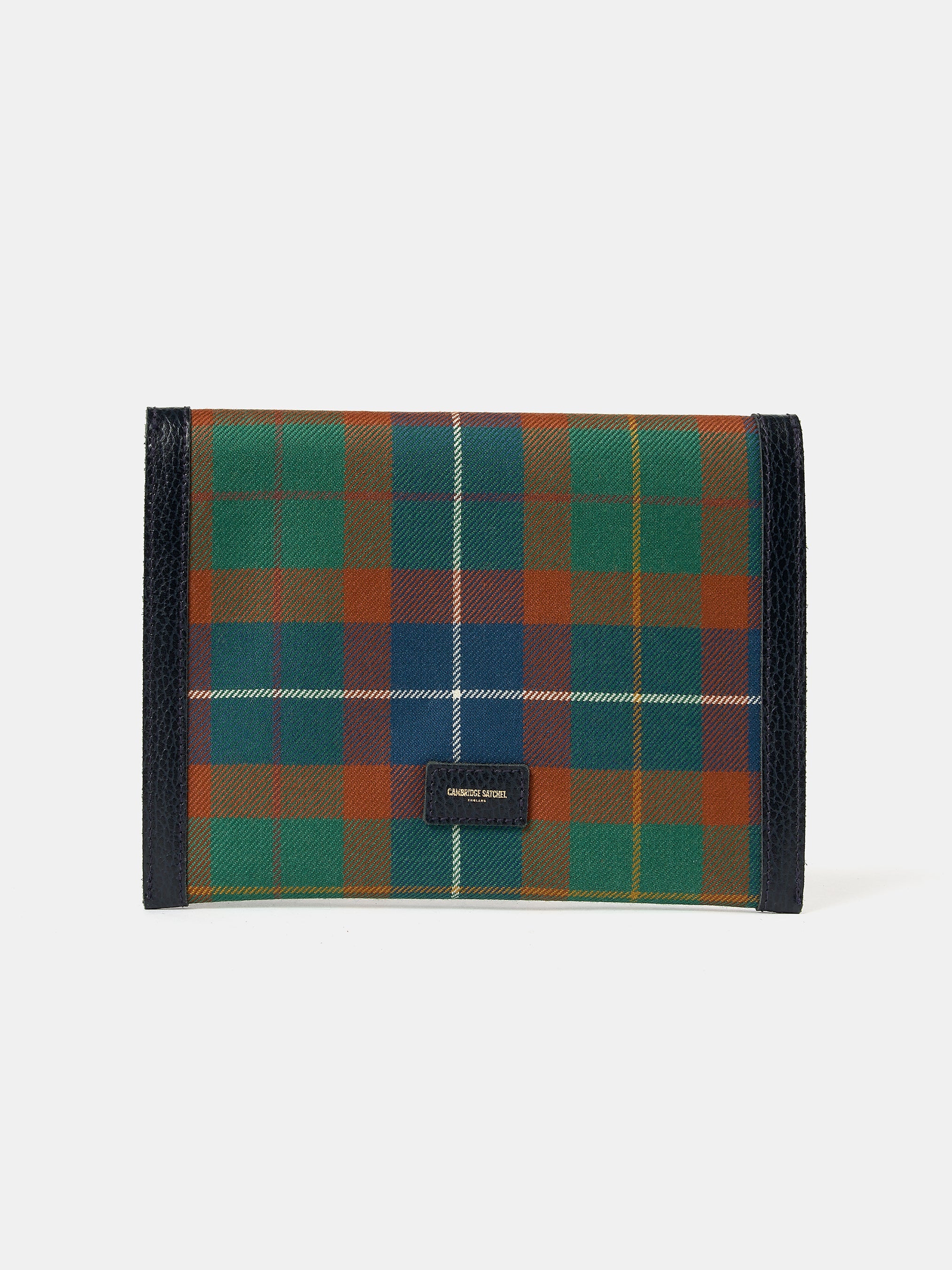 Leather Twist Lock Pouch | Amnesty International Tartan