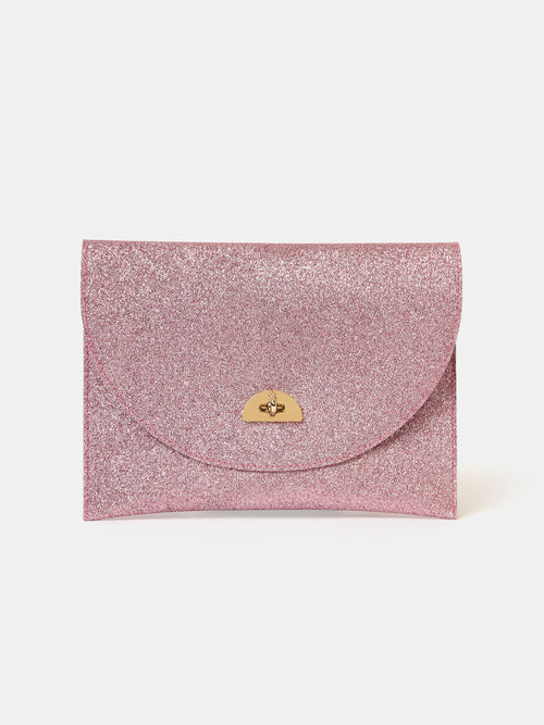 The Twist Lock Pouch - Popular Pink Celtic with Pink Glitter