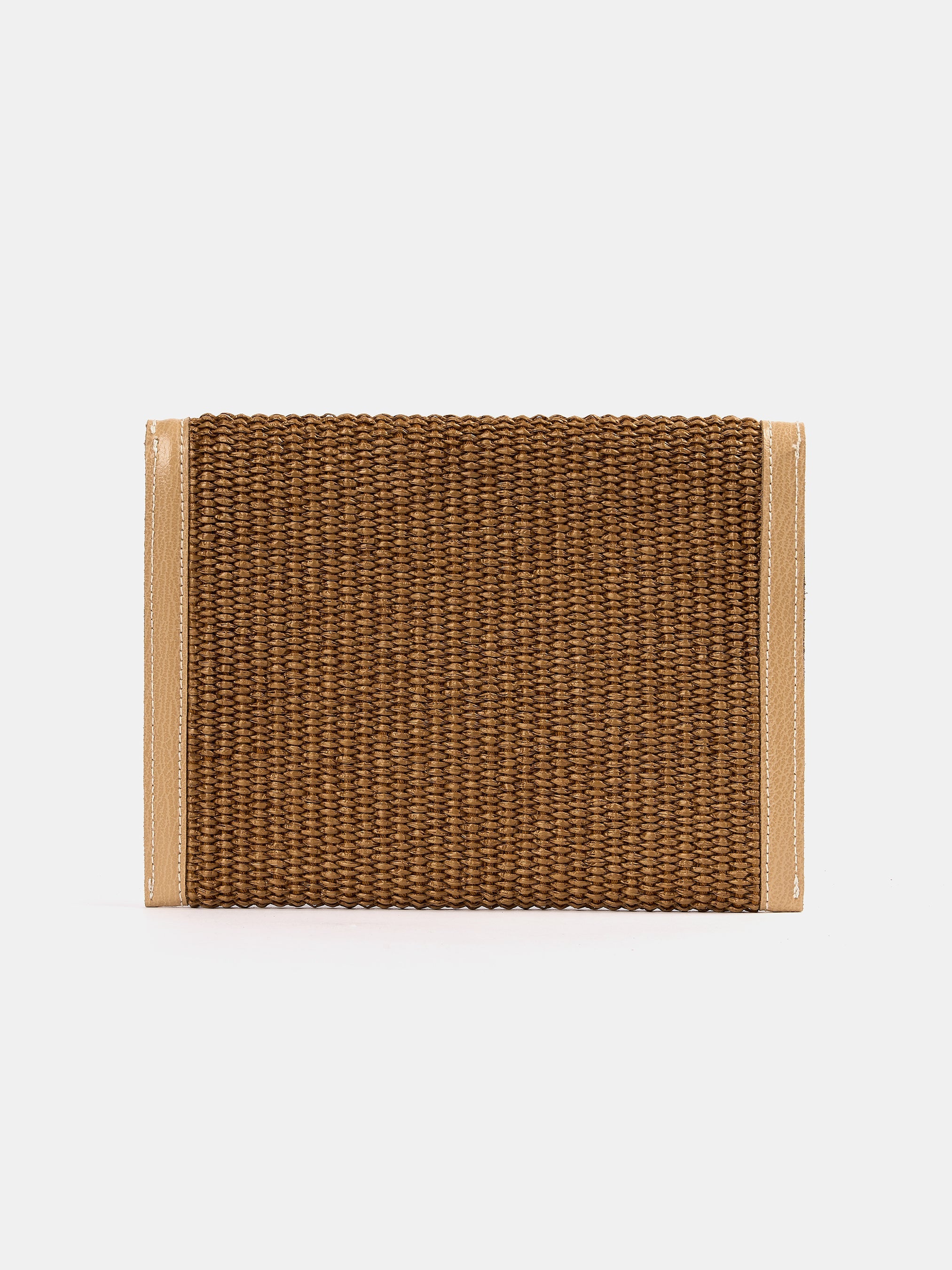 The Twist Lock Pouch - Sheepskin Goat Grain & Rafia