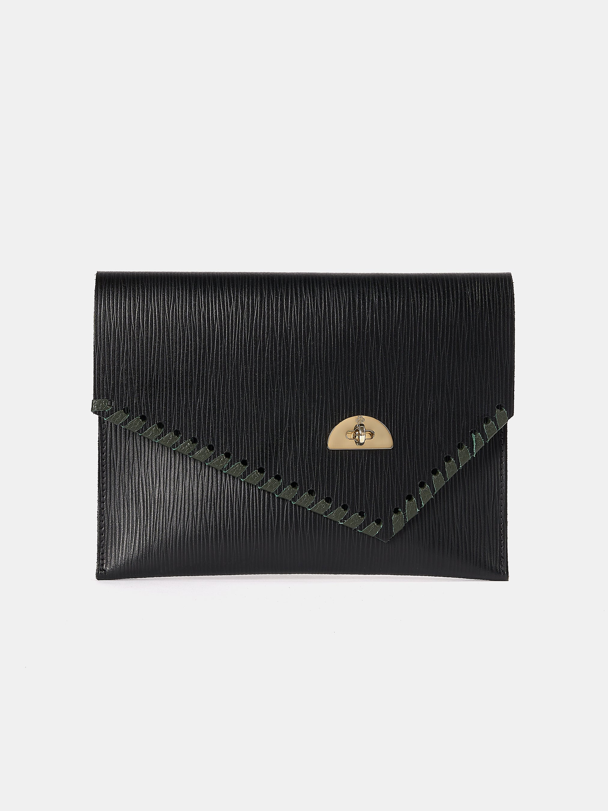 The Twist Lock Leather Satchel - Black | Cambridge Satchel