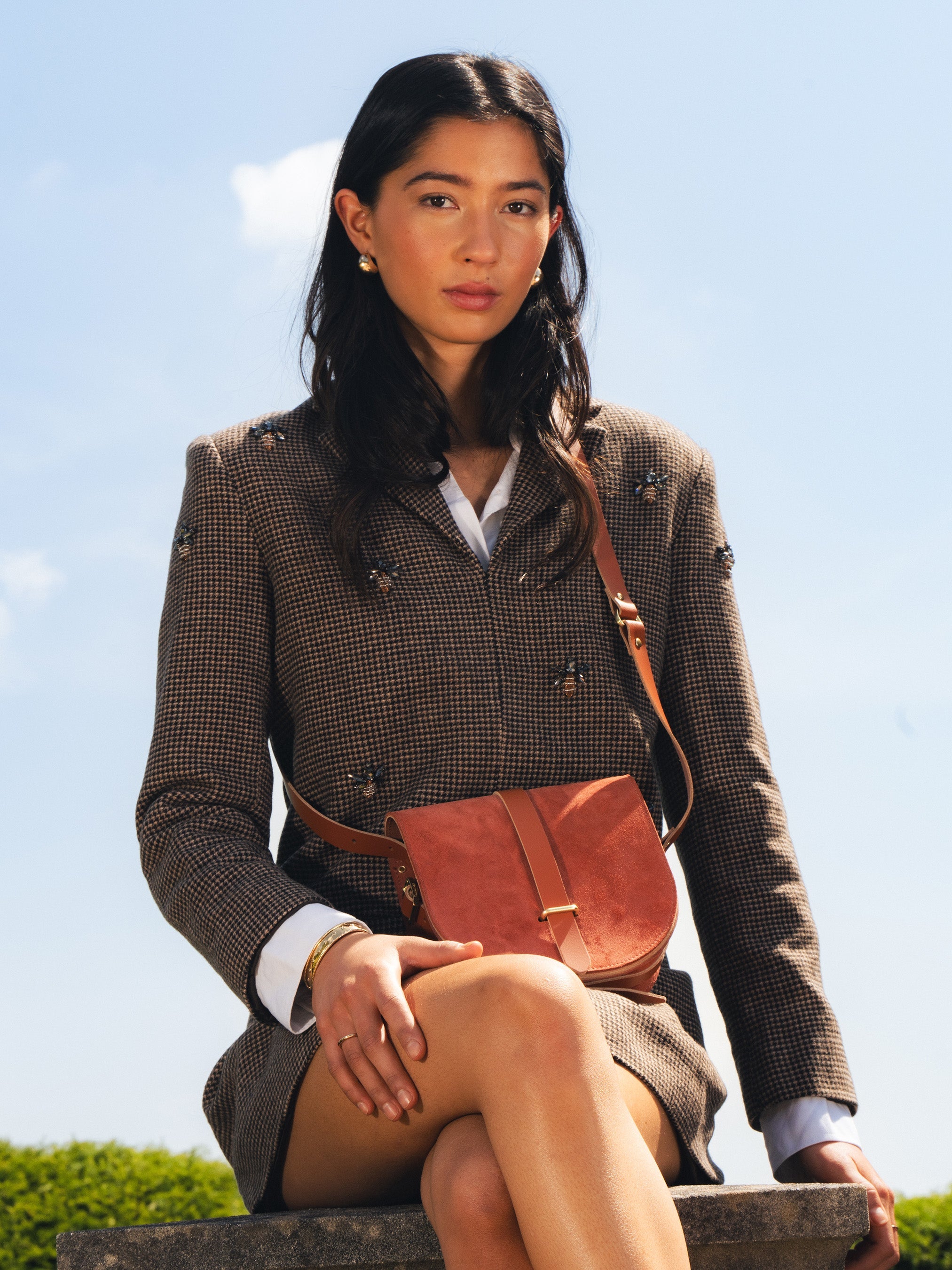 Saddle Crossbody Bag Cinnamon | Cambridge Satchel