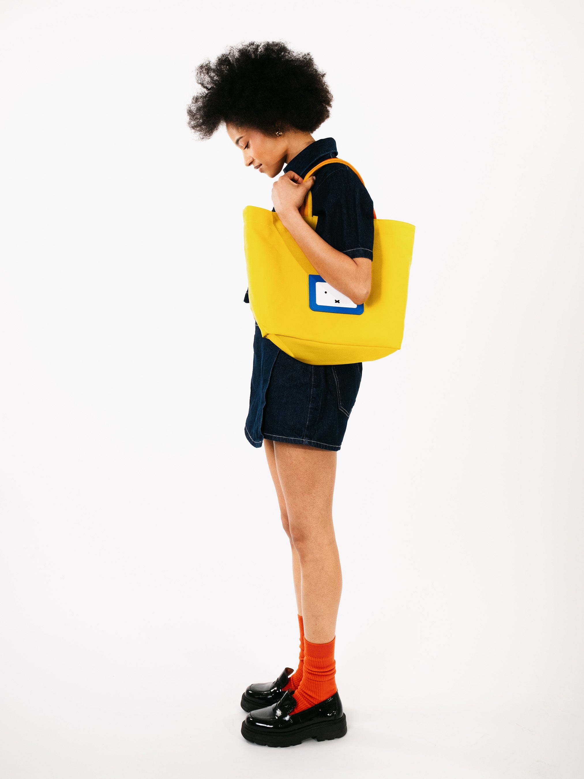 The Peekaboo Miffy Cotton Tote - Yellow