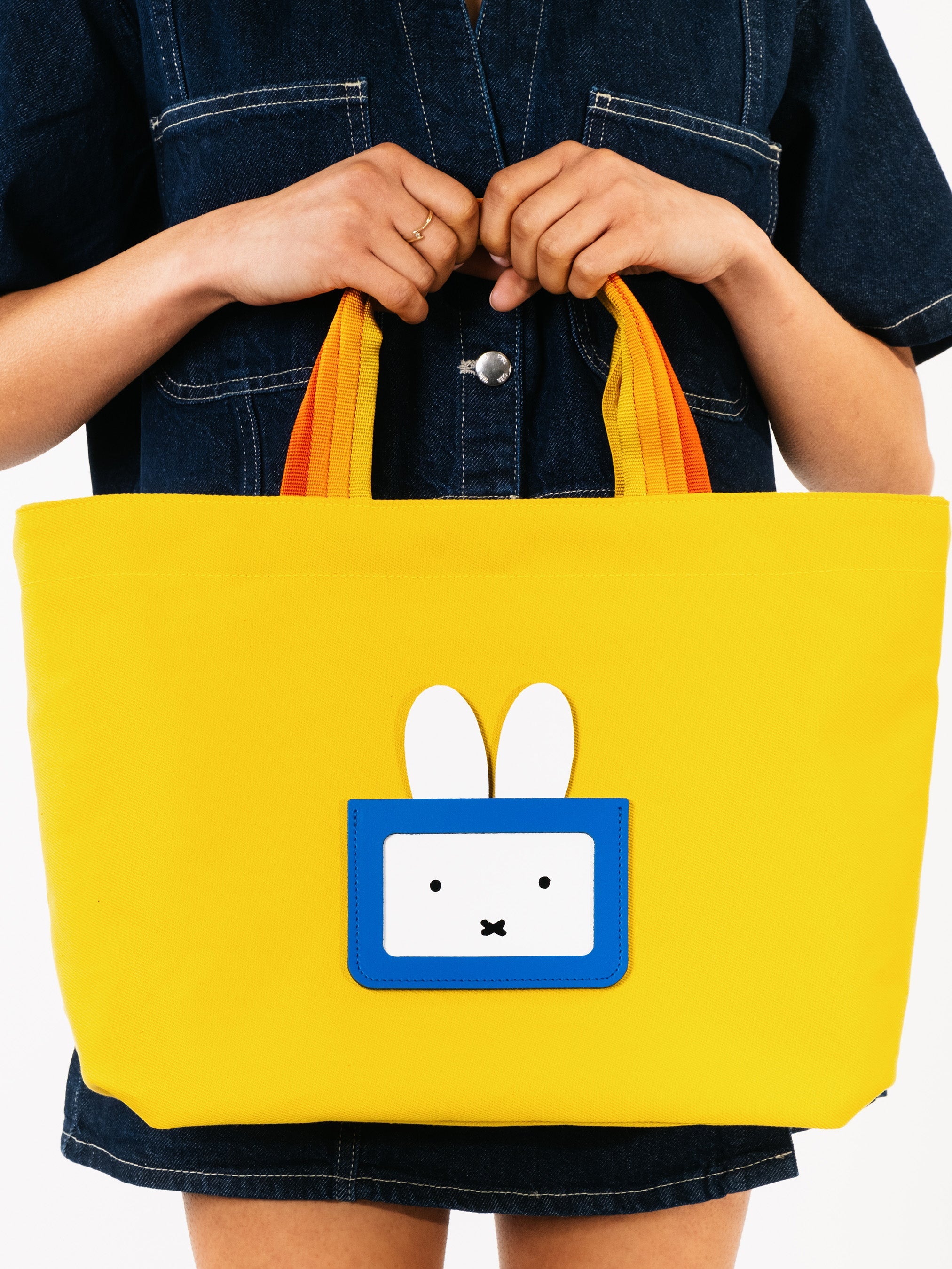 The Peekaboo Miffy Cotton Tote - Yellow