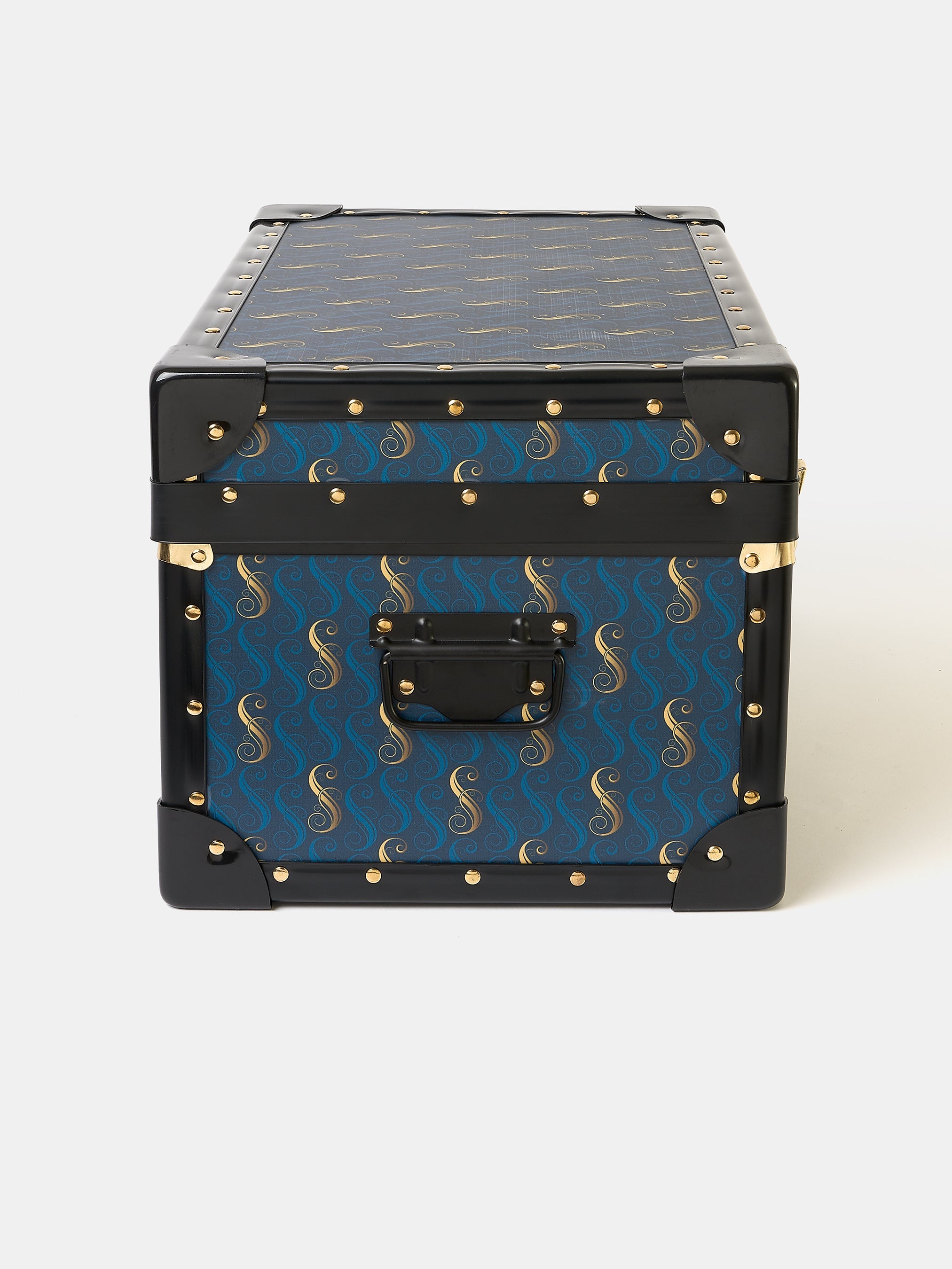 The Treasure Trunk - Shiz Blue with 'S' Repeat Print