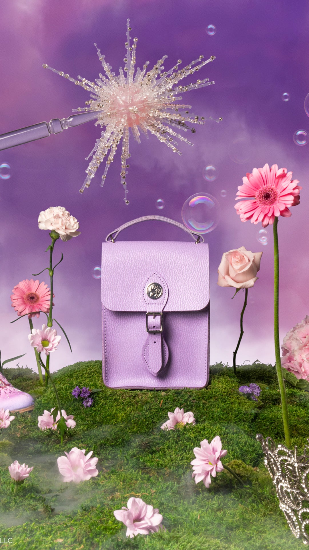 ★ハンドメイド★ ミニチュア チェーンバッグ エナメルピンク アウトフィット Cambridge Satchel X Wicked: For Good