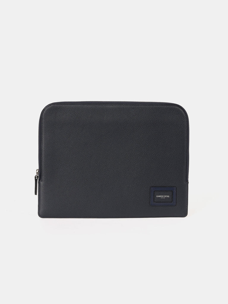 The Zipped Folio | Ink Calf Grain | Cambridge Satchel