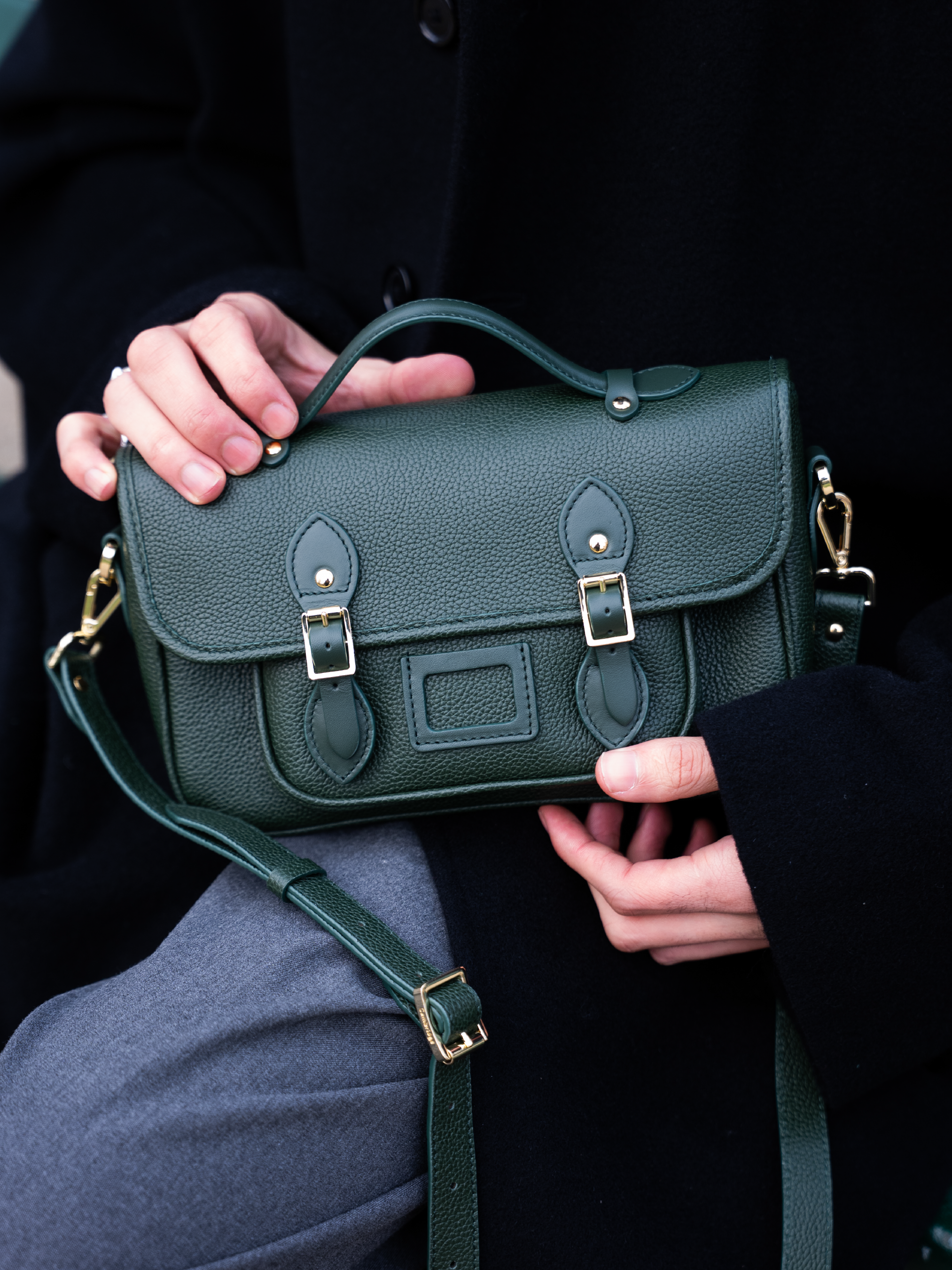 The Soft Satchel - Ivy Calf Grain