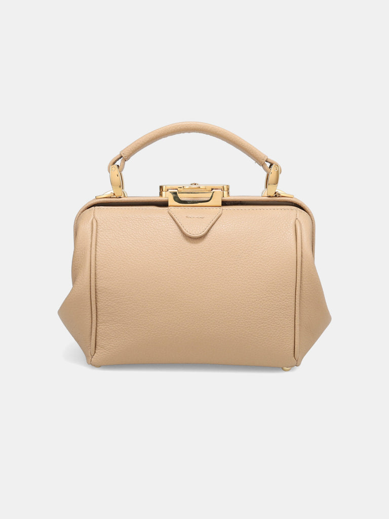 Sophie Mini Handbag - Latte Beige Calf Grain | Cambridge Satchel