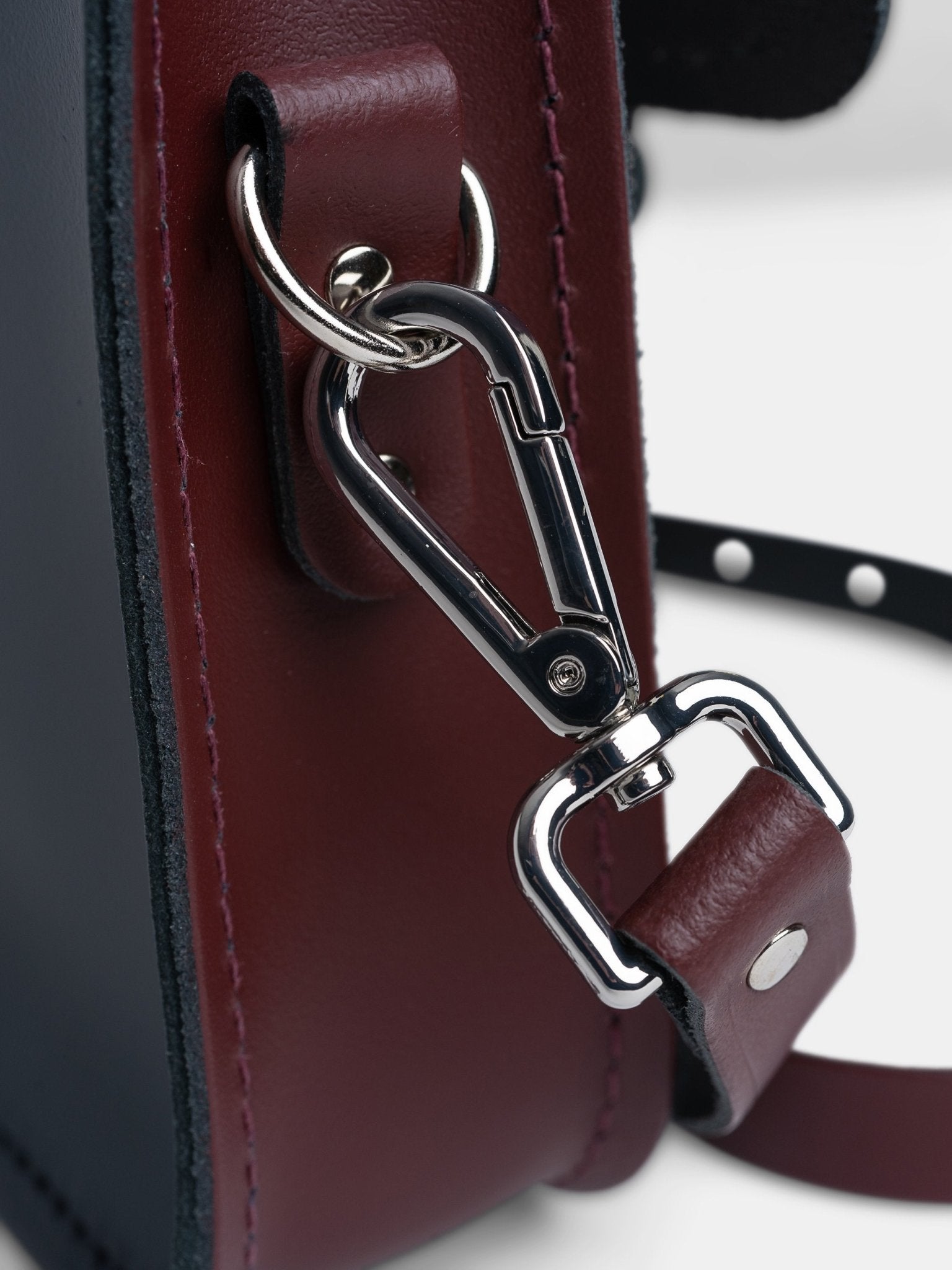 The 11 Inch Batchel - Clay, Oxblood & Navy - Cambridge Satchel US Store