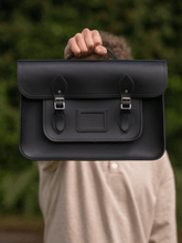 Hello Kitty Face Leather Tote Bag In Black | Cambridge Satchel