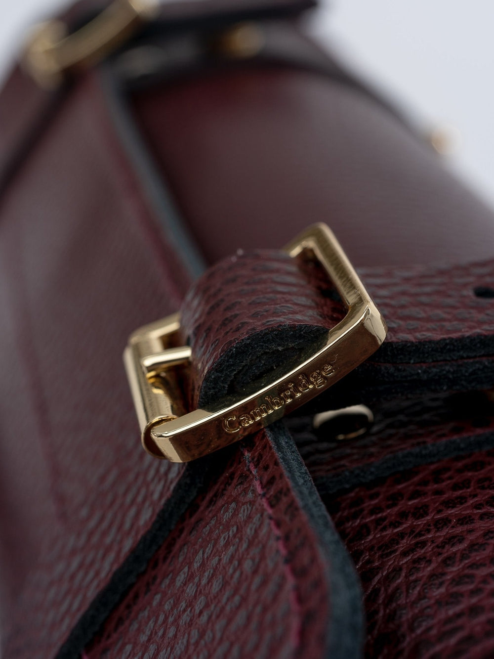 The Bowls Bag - Oxblood Celtic Grain - Cambridge Satchel US Store