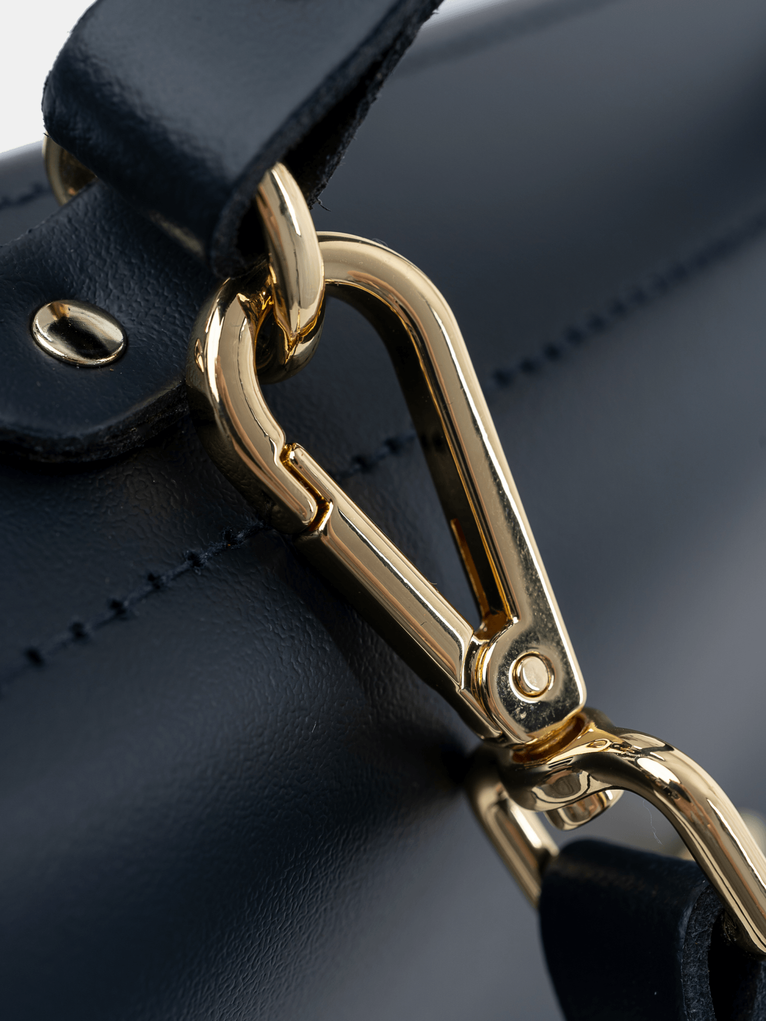 Navy blue leather satchel online