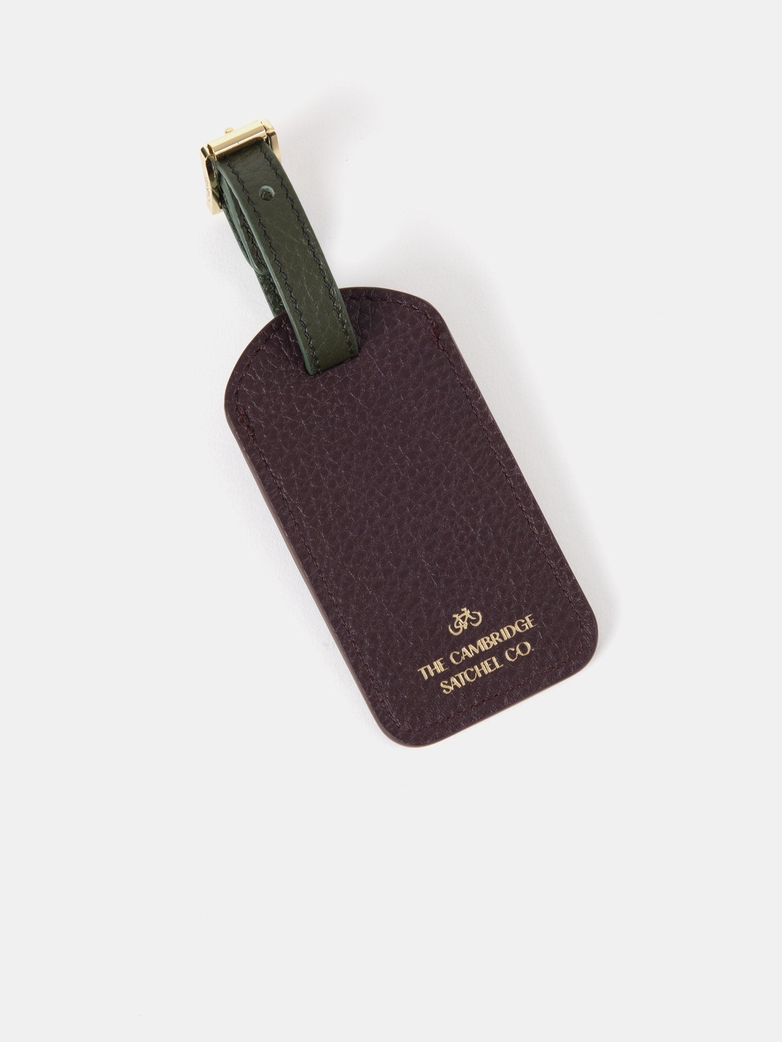 The Luggage Tag - Bordeaux Calf Grain & Ivy Calf Grain