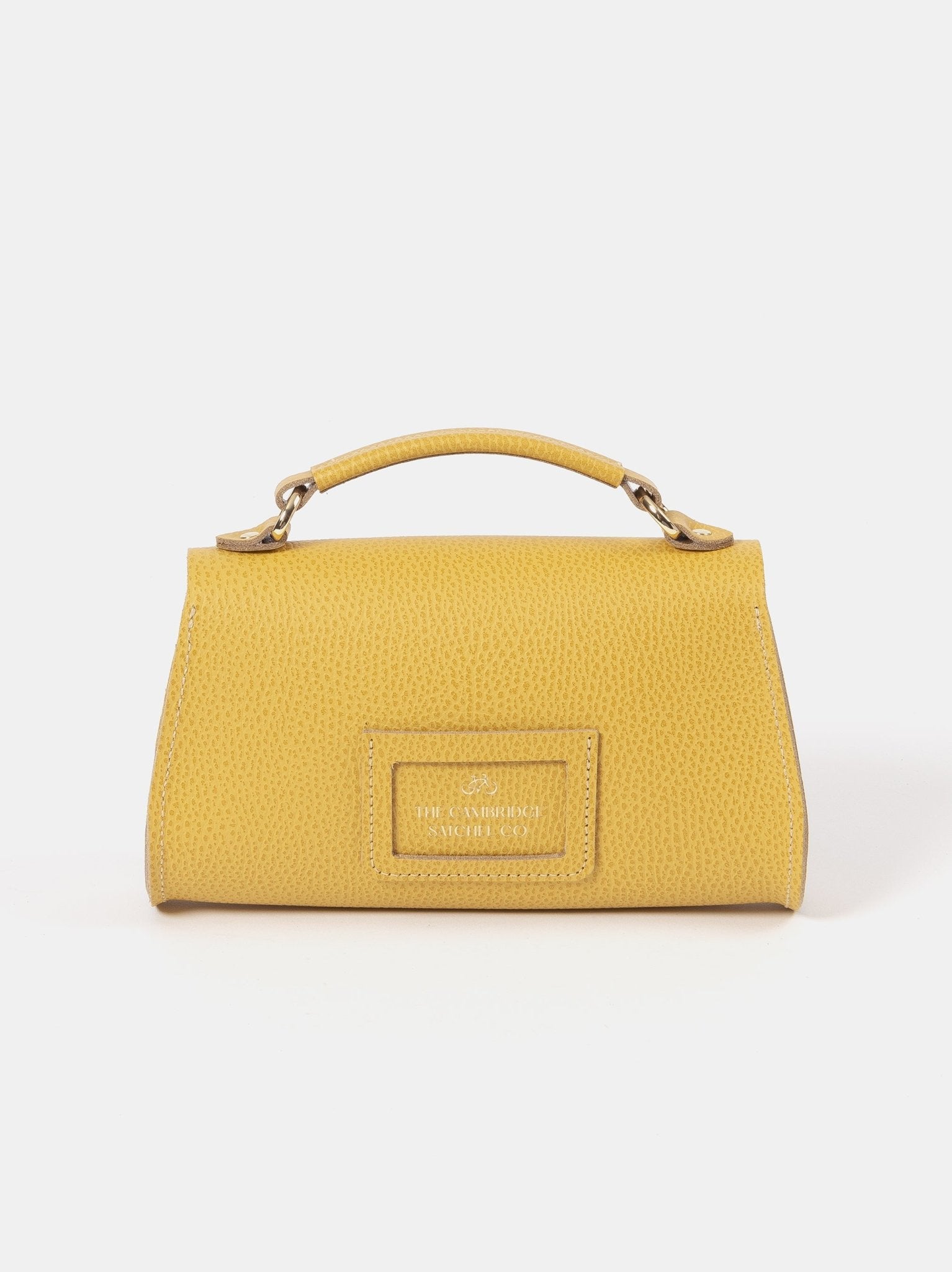 The Mini Poppy - Indian Yellow Matte Celtic Grain - The Cambridge Satchel Co.