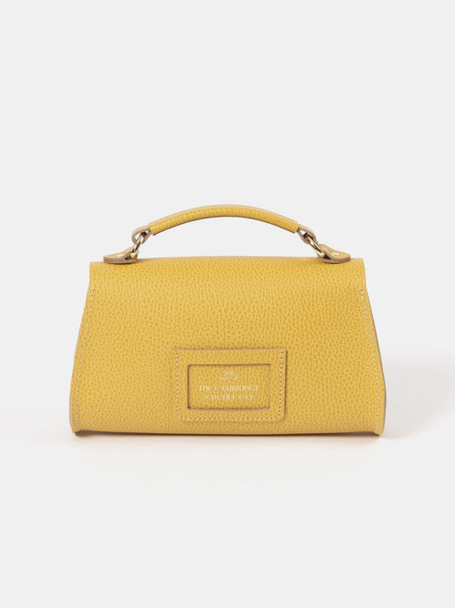 The Mini Poppy - Indian Yellow Matte Celtic Grain - The Cambridge Satchel Co.