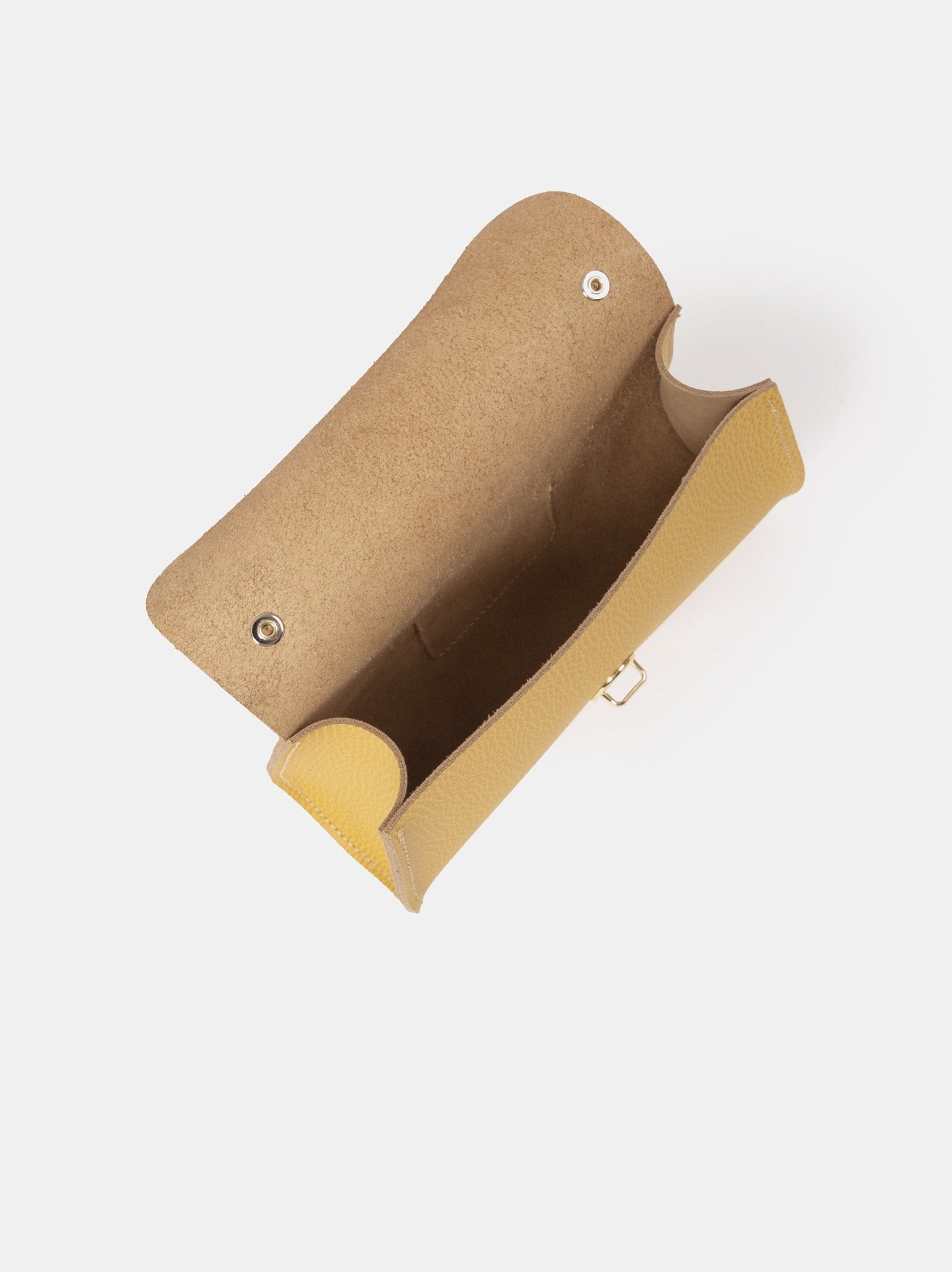 The Mini Poppy - Indian Yellow Matte Celtic Grain - The Cambridge Satchel Co.