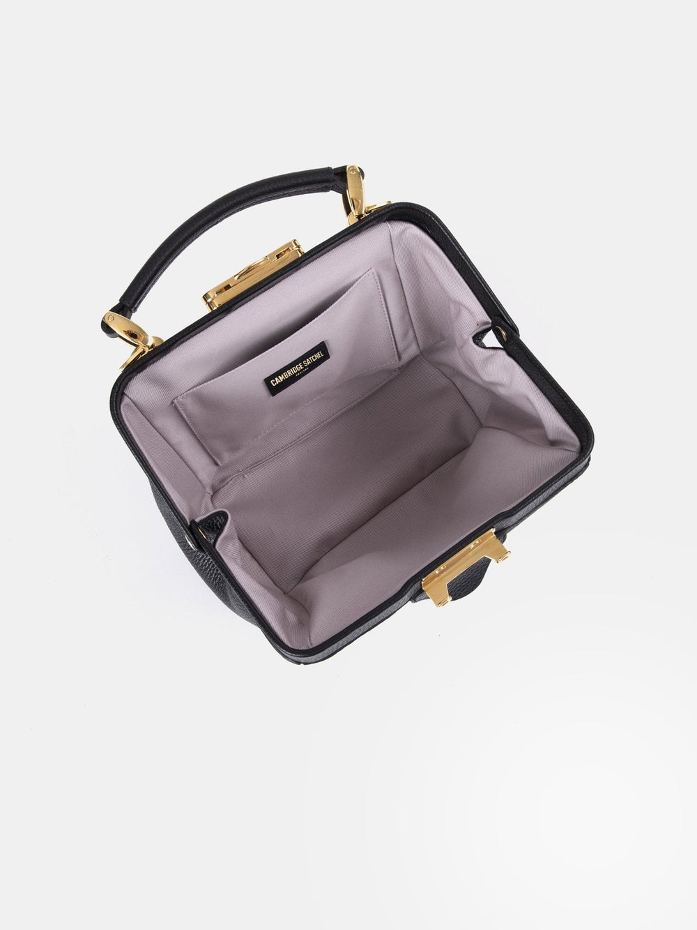 The Mini Sophie - Midnight Black Calf Grain