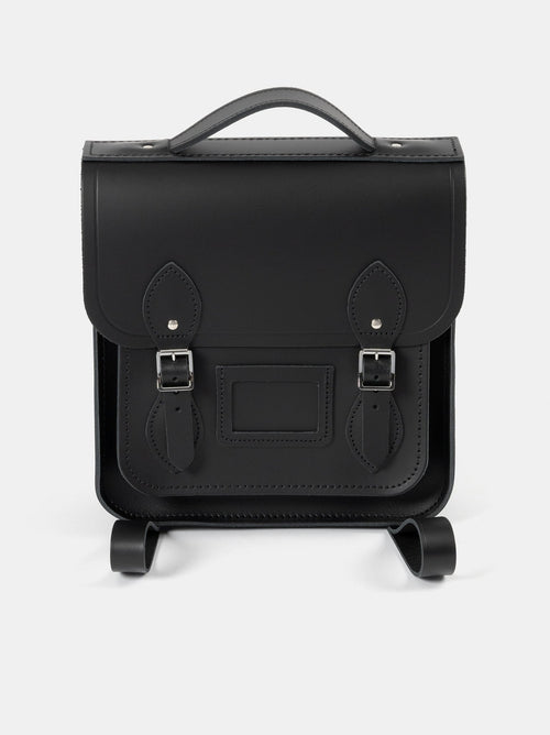 black leather small backpacks Piel Flap-Over Tablet Backpack Dreaming of the perfect mini backpack Coccinelle Black Leather Backpack