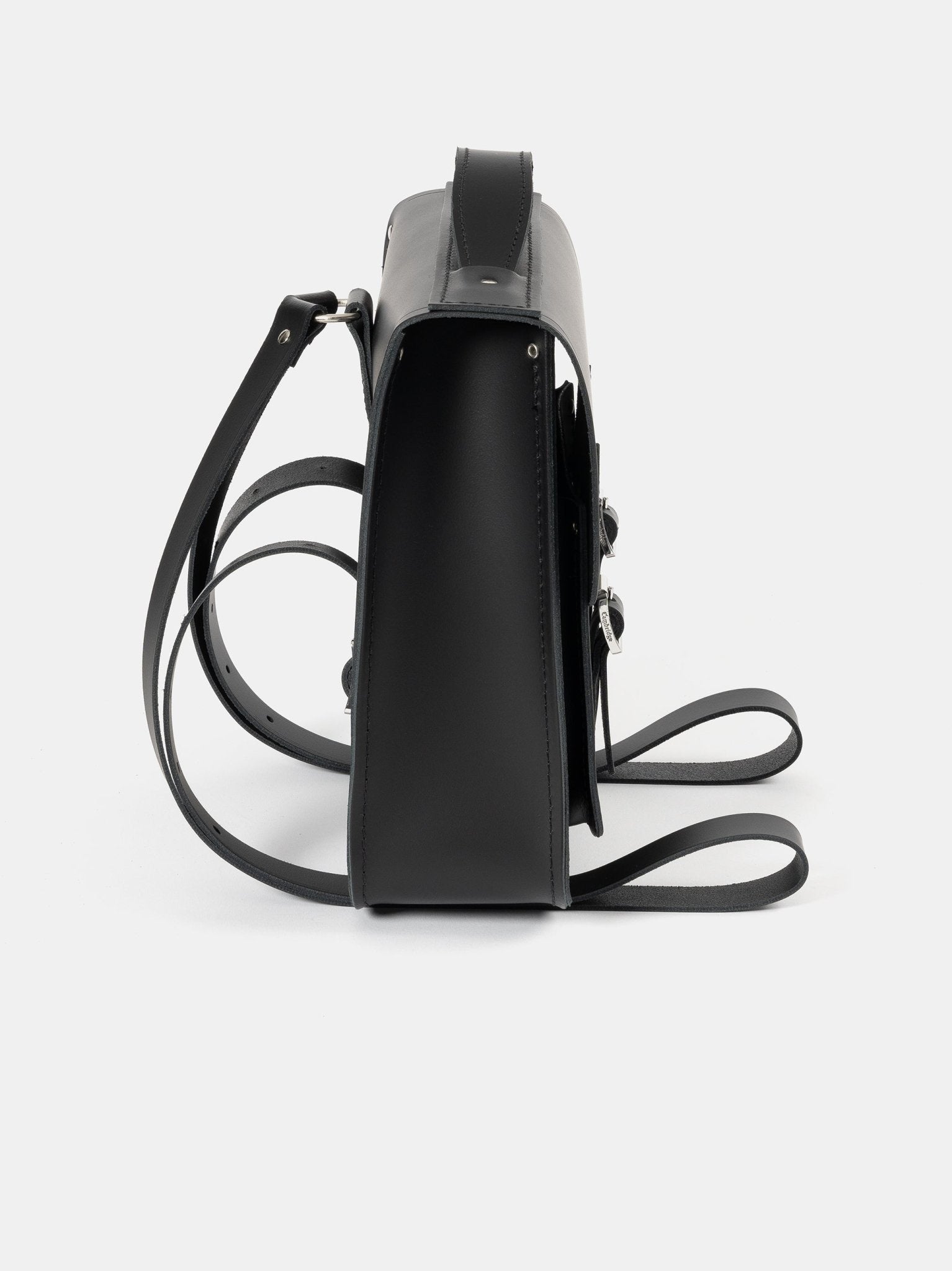 cambridge satchel company black double buckle square leather backpack. Cambridge Satchel The Small Portrait Backpack