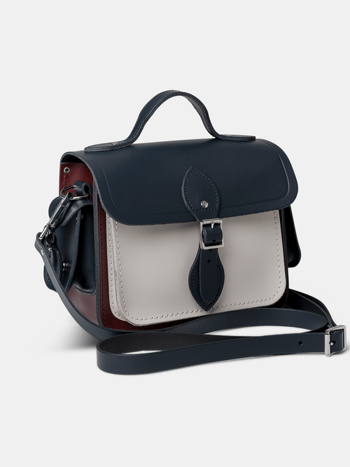 The Traveller - Clay, Oxblood & Navy - Cambridge Satchel US Store