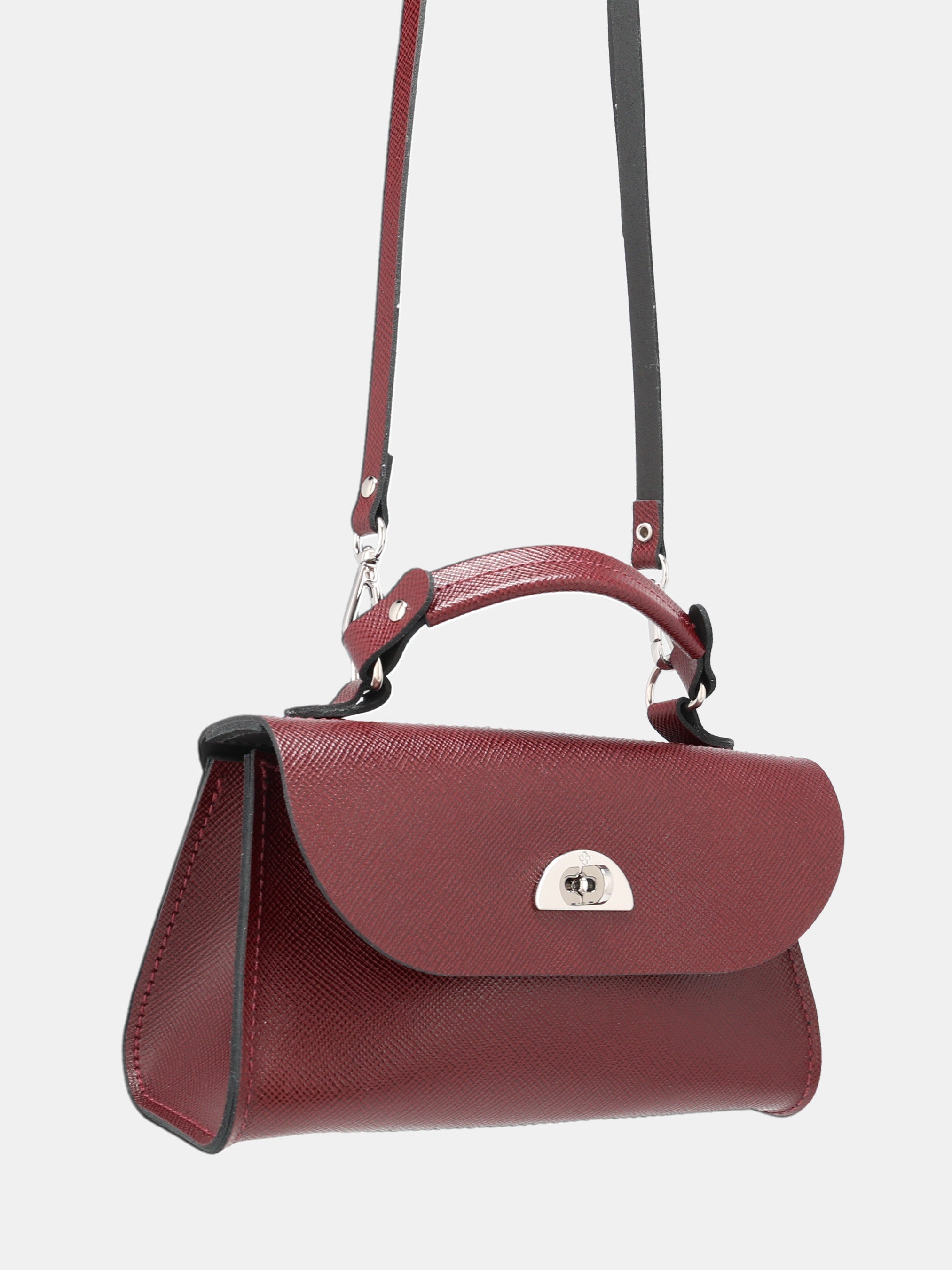 Leather Mini Daisy Handbag - Oxblood | Cambridge Satchel