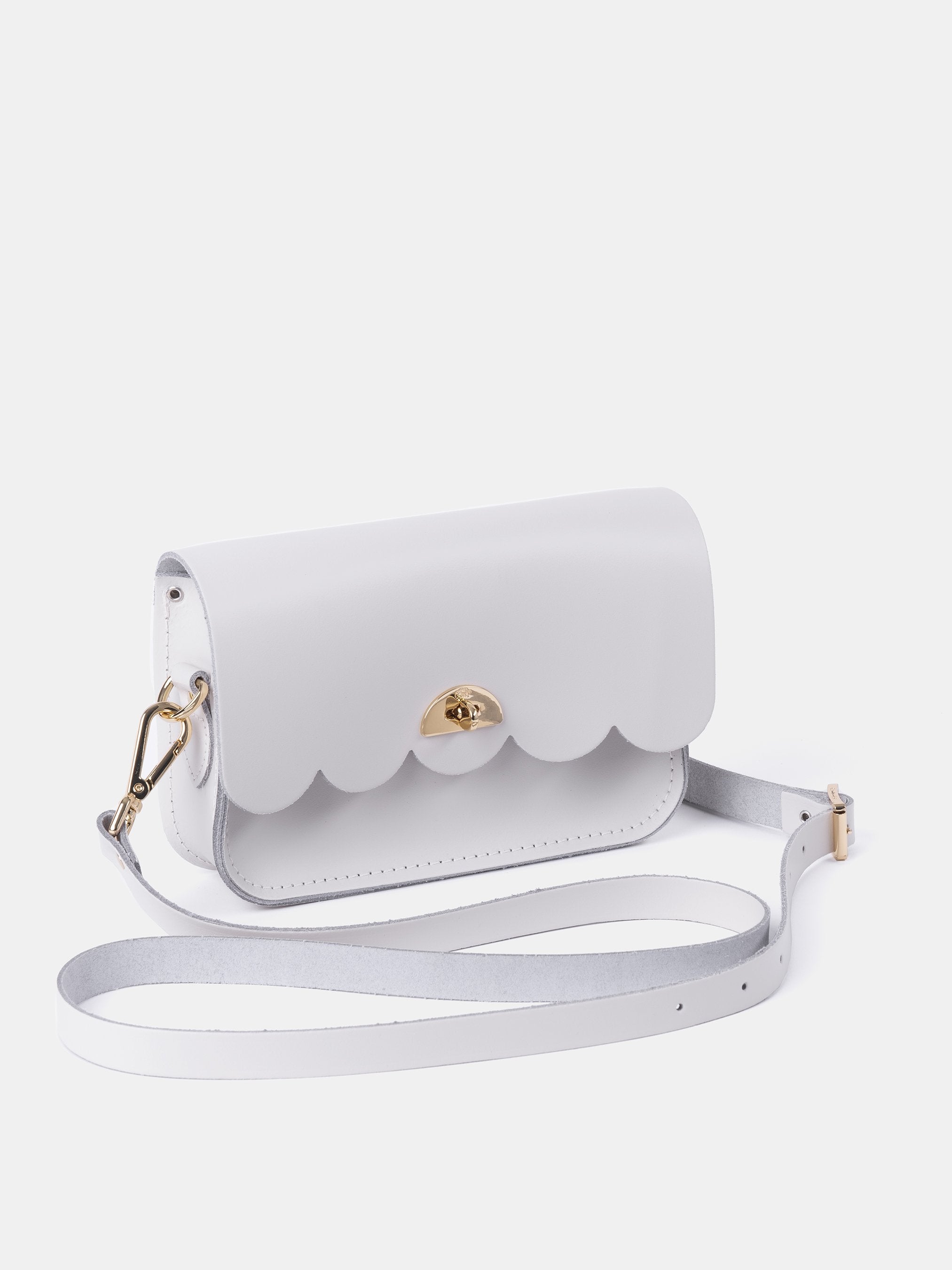 Cambridge Satchel Co. White Small Cloud Handbag