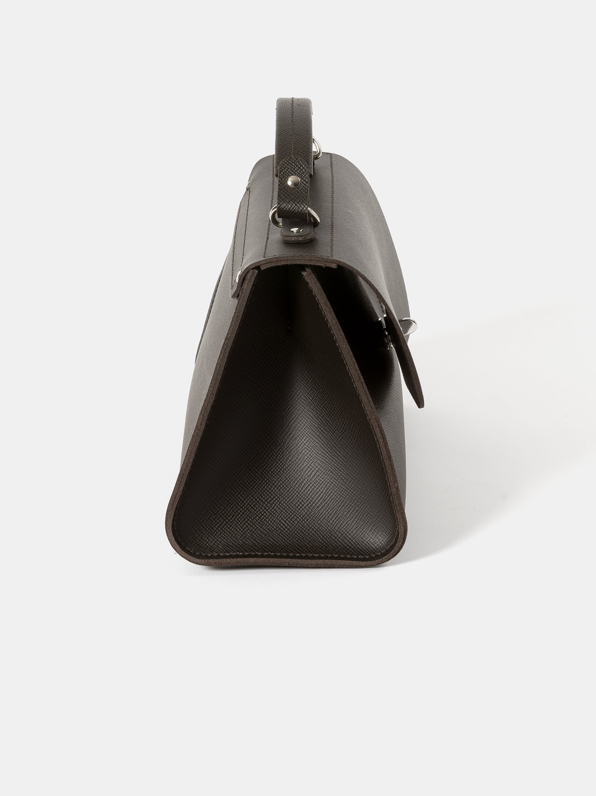 The Daisy -  Dark Brown Saffiano