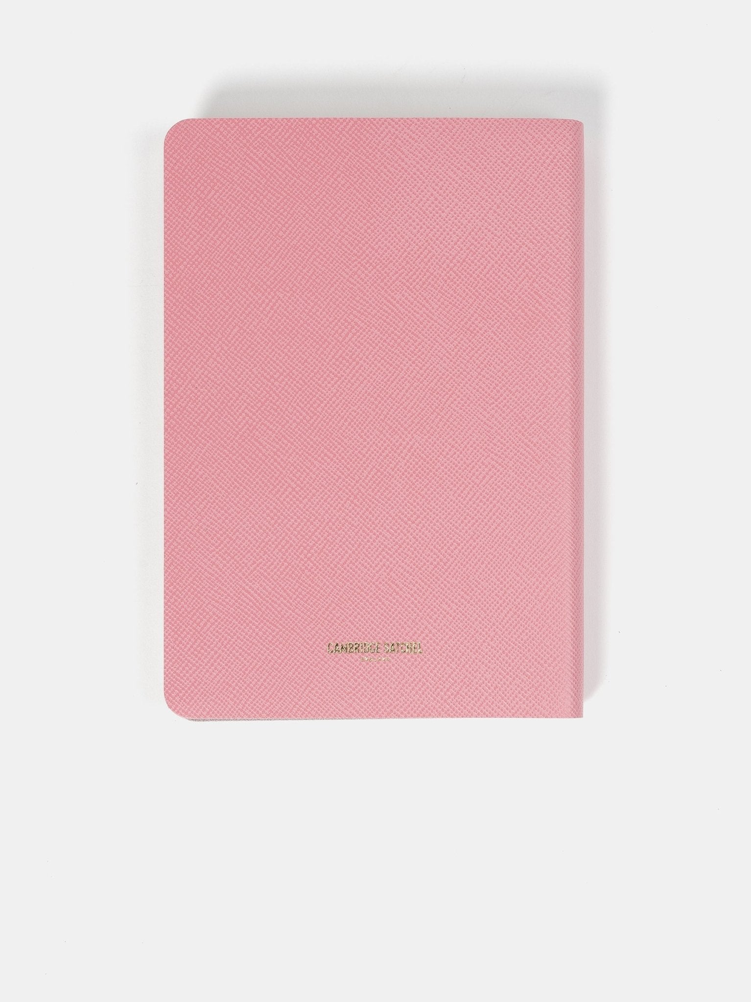The A5 Notebook - Salmon Pink Saffiano