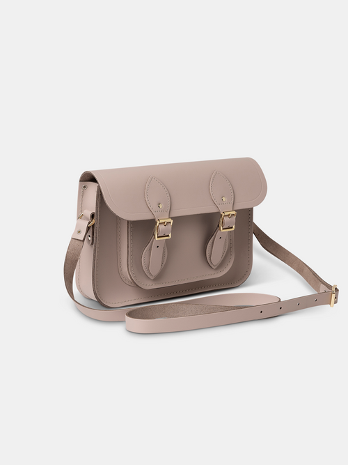 The 11 Inch Satchel -  Biscuit Matte