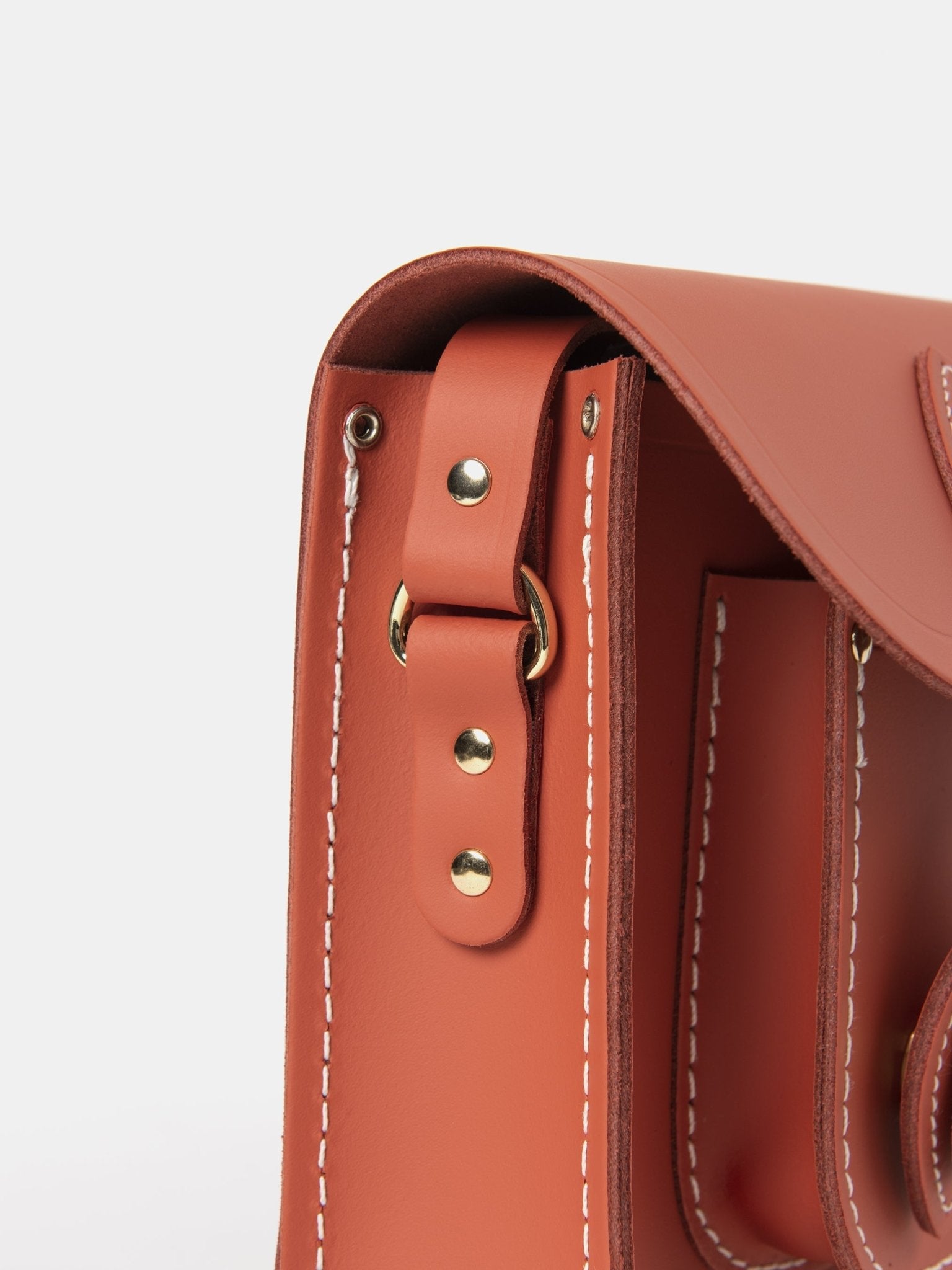 The 11 Inch Satchel - Burning Ember Matte with Contrast Stitch - The Cambridge Satchel Company US Store