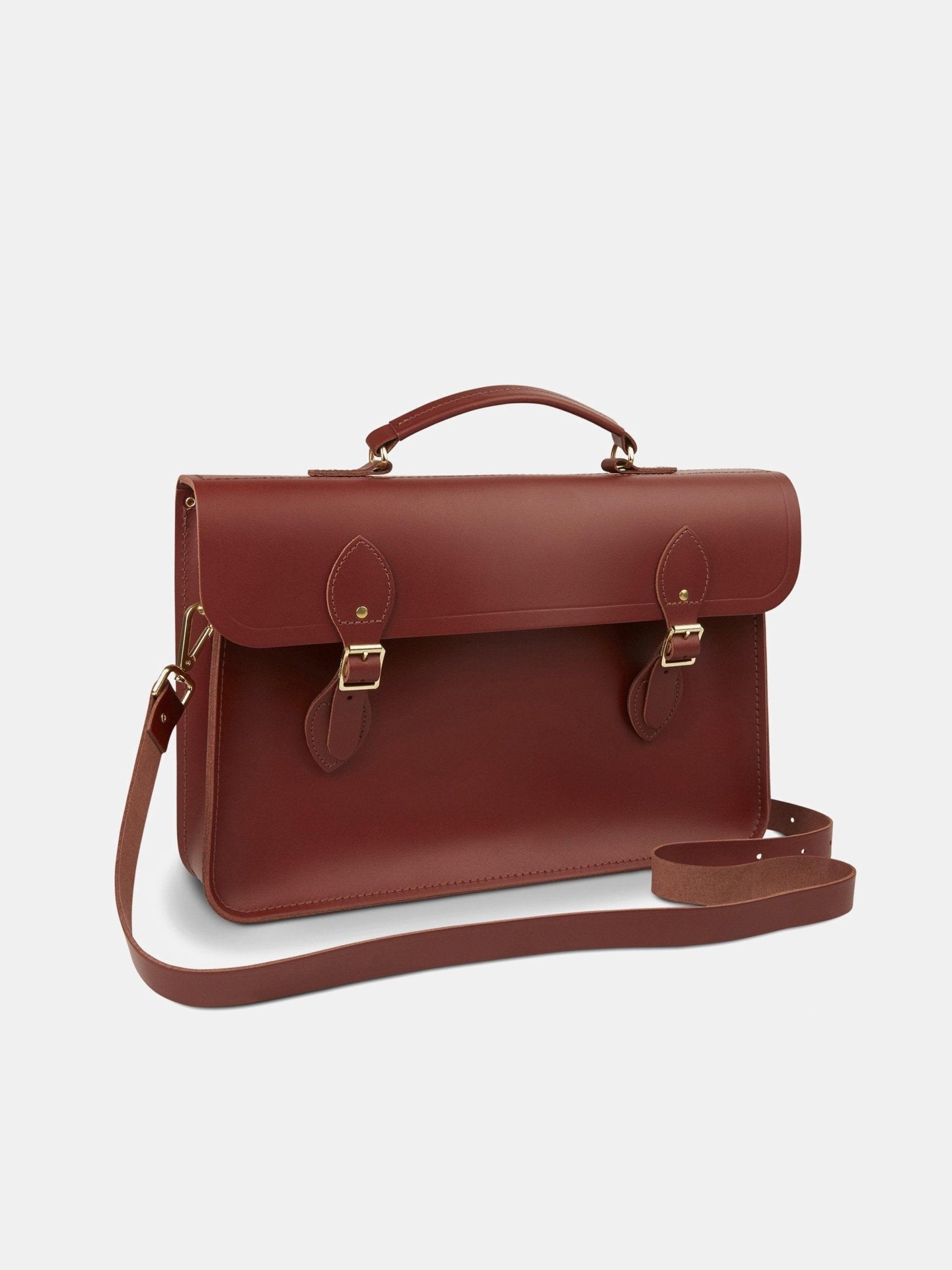The Briefcase - Brandy - The Cambridge Satchel Company US Store