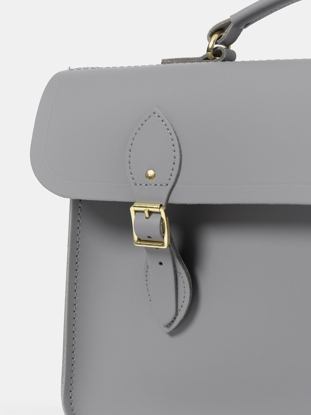 The Briefcase - Slate Grey Matte - The Cambridge Satchel Company US Store
