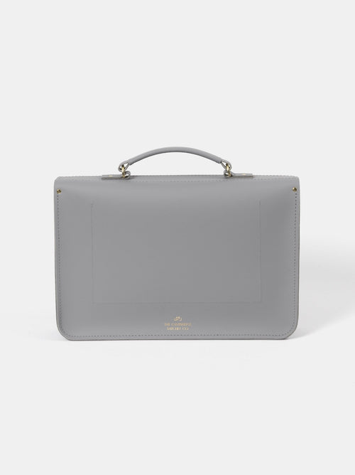 The Briefcase - Slate Grey Matte - The Cambridge Satchel Company US Store
