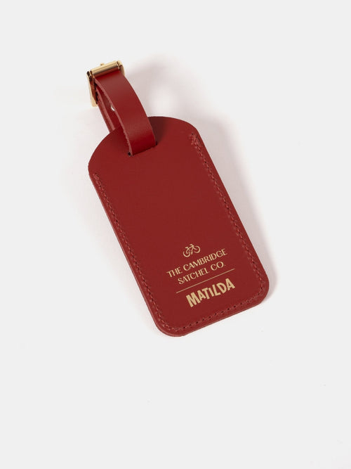 The Matilda Luggage Tag - Red - The Cambridge Satchel Company US Store