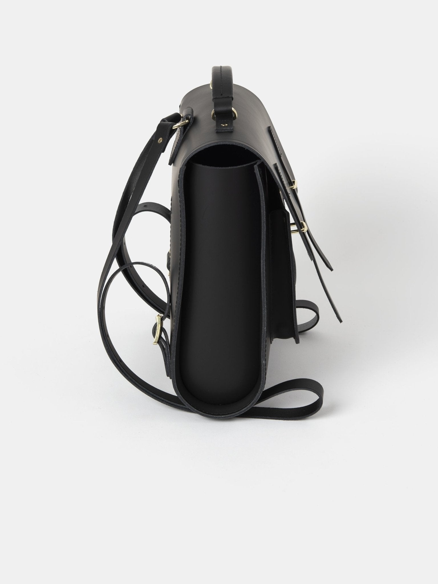 The Messenger Backpack - Black Matte - The Cambridge Satchel Company US Store