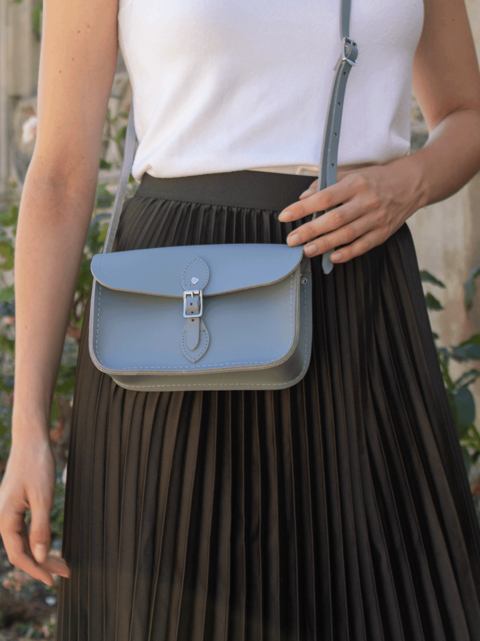 The Mini One Buckle - French Grey - The Cambridge Satchel Company US Store