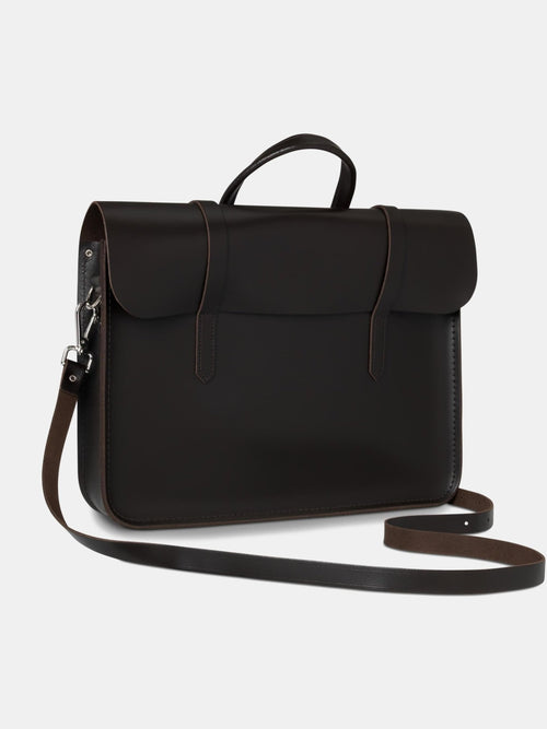 The Music Case - Dark Brown - The Cambridge Satchel Company US Store