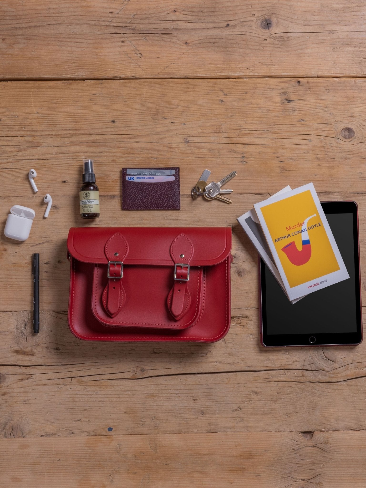 The Royal Opera House 11 Inch Satchel - ROH Red - The Cambridge Satchel Company US Store