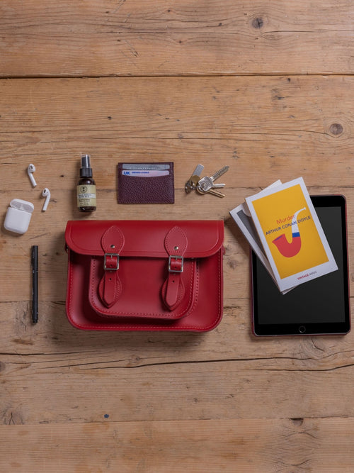 The Royal Opera House 11 Inch Satchel - ROH Red - The Cambridge Satchel Company US Store