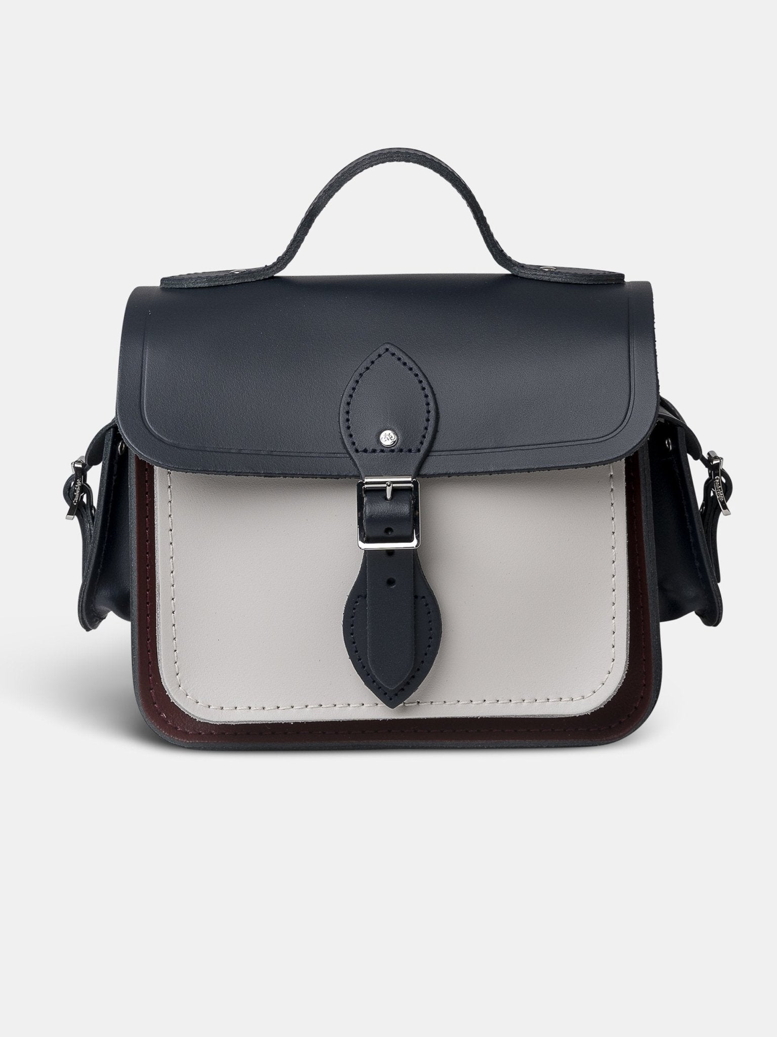 The Traveller - Clay, Oxblood & Navy - The Cambridge Satchel Company US Store
